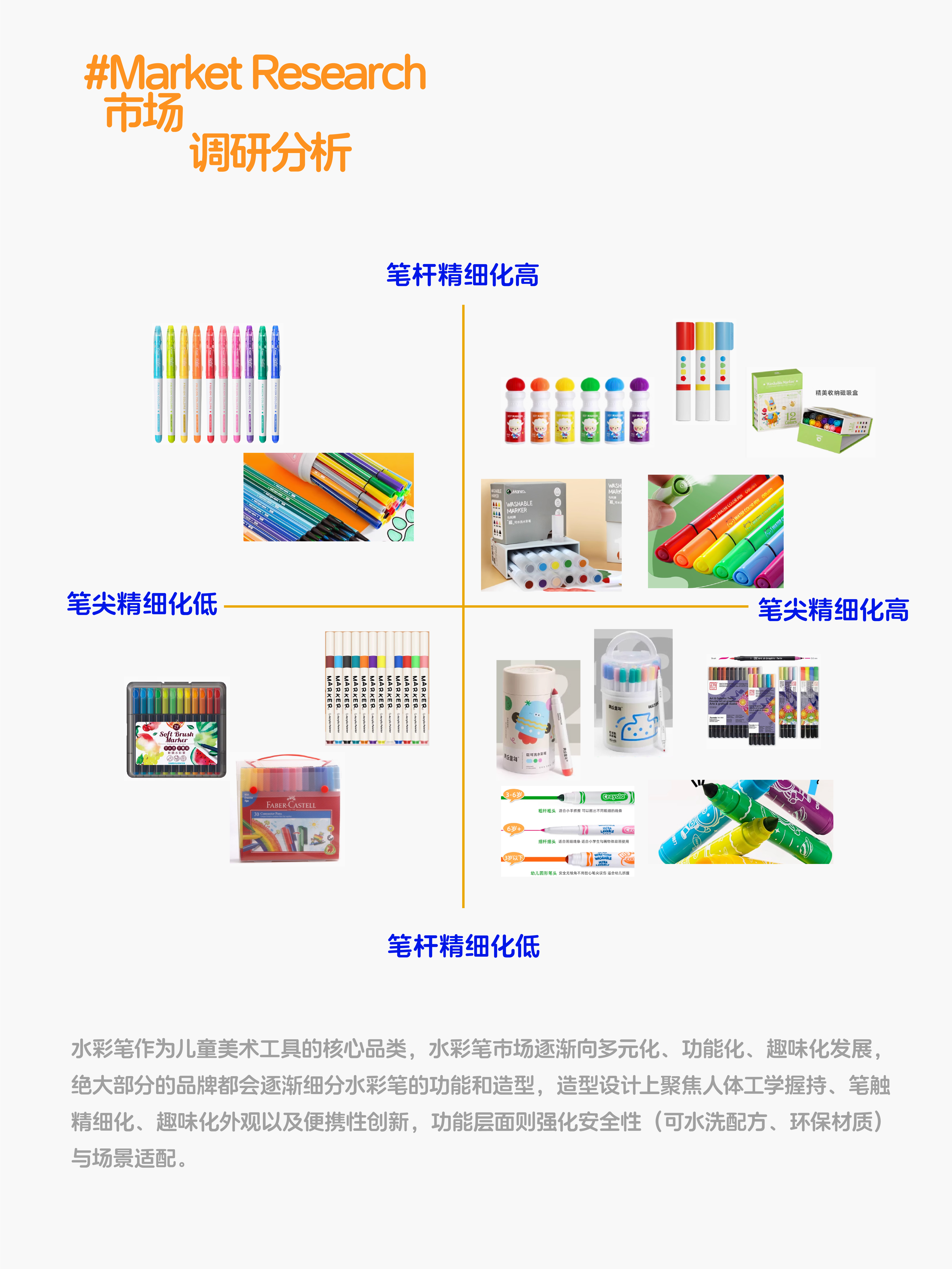 Watercolor pen，Stationery design，Mother and baby，industrial design，