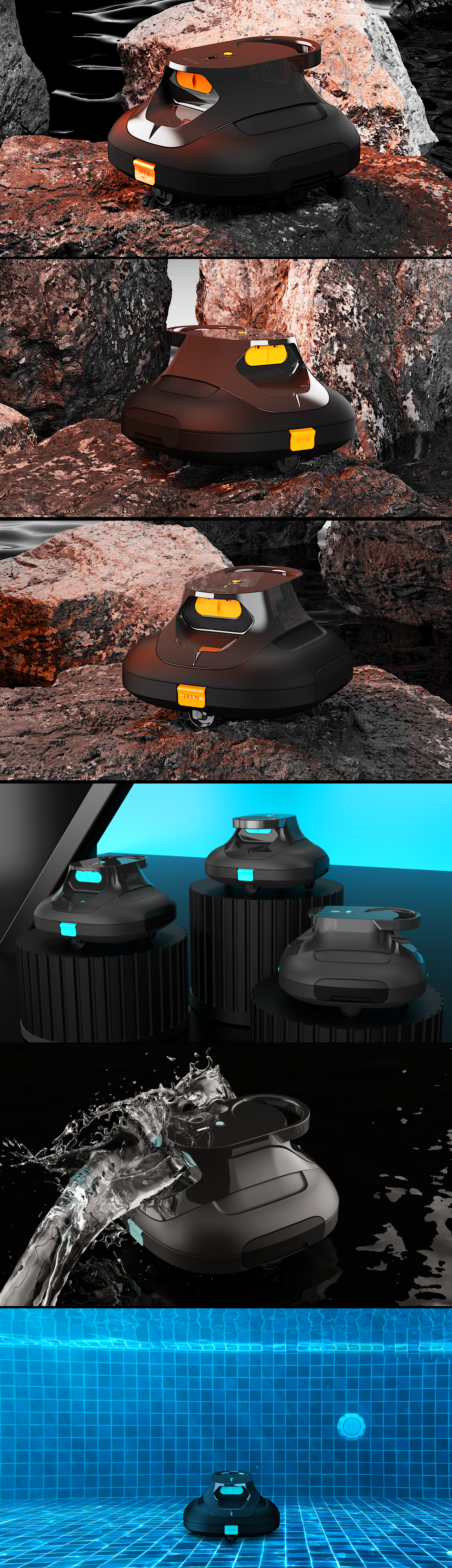Underwater cleaning robot, swimming pool underwater cleaning robot，