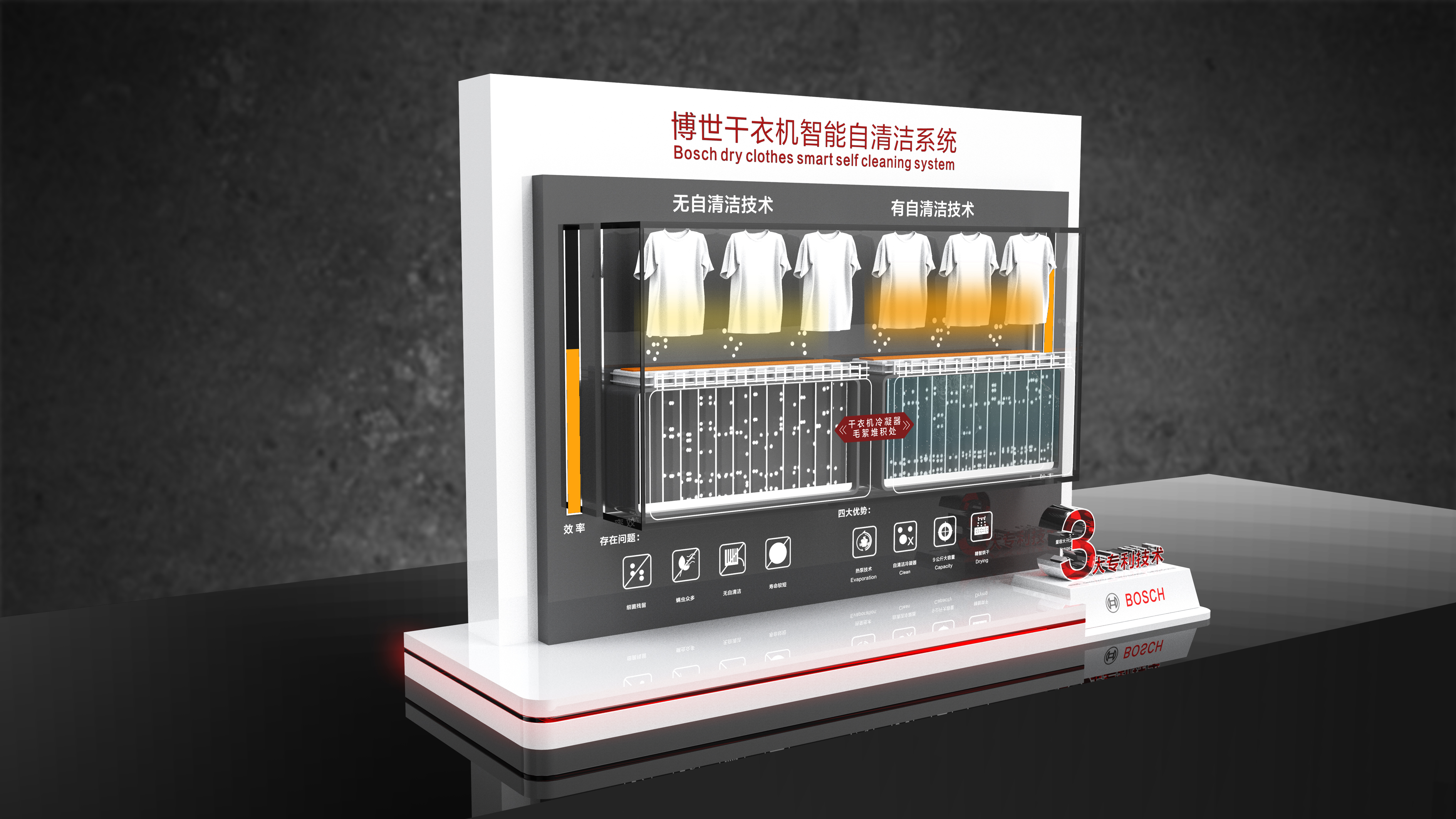 Bosch ，bosch，dryer，Demonstration Props，Display props，