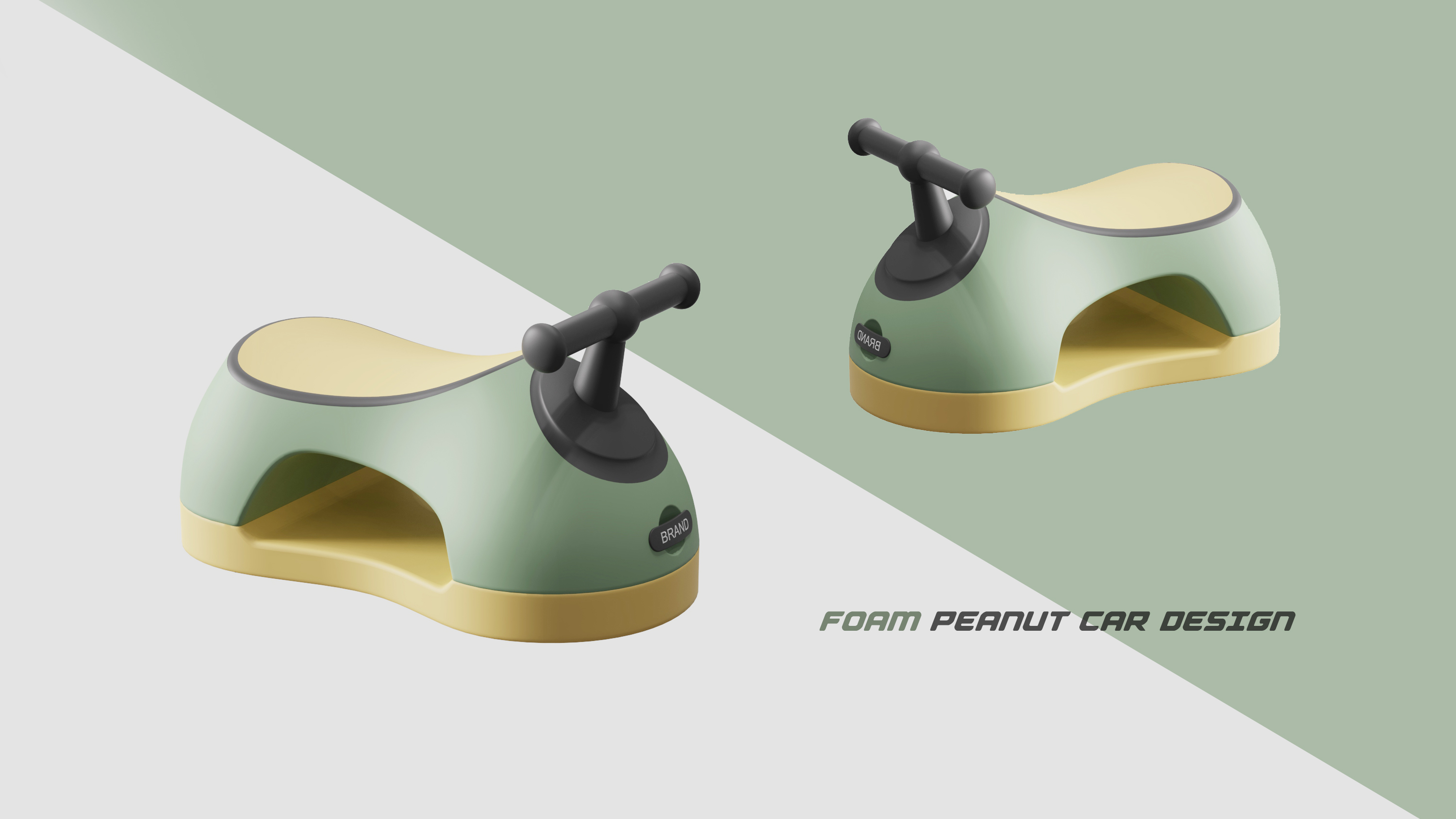 Peanut car，swing car，product design，