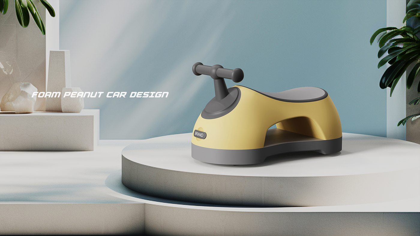 Peanut car，swing car，product design，
