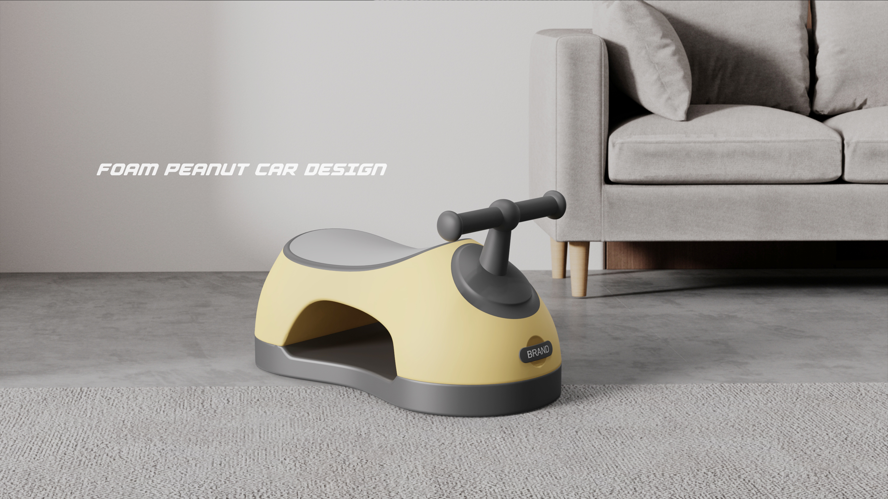 Peanut car，swing car，product design，