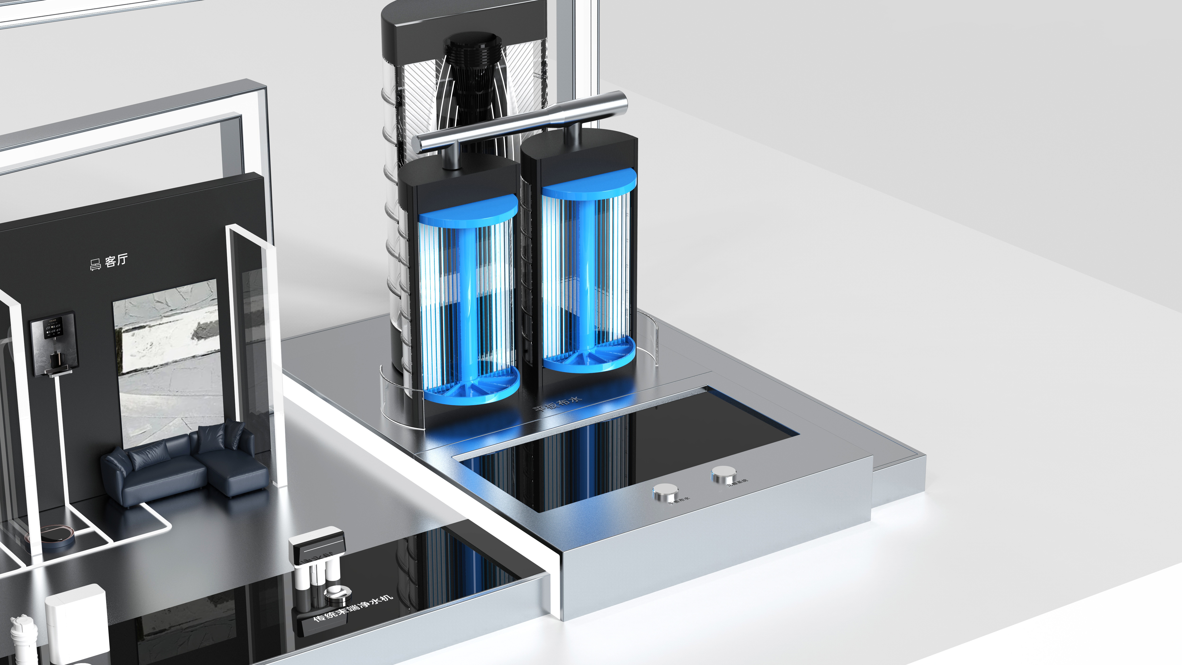 Water purifier，Angel，Demonstration Props，Display props，Space Master，