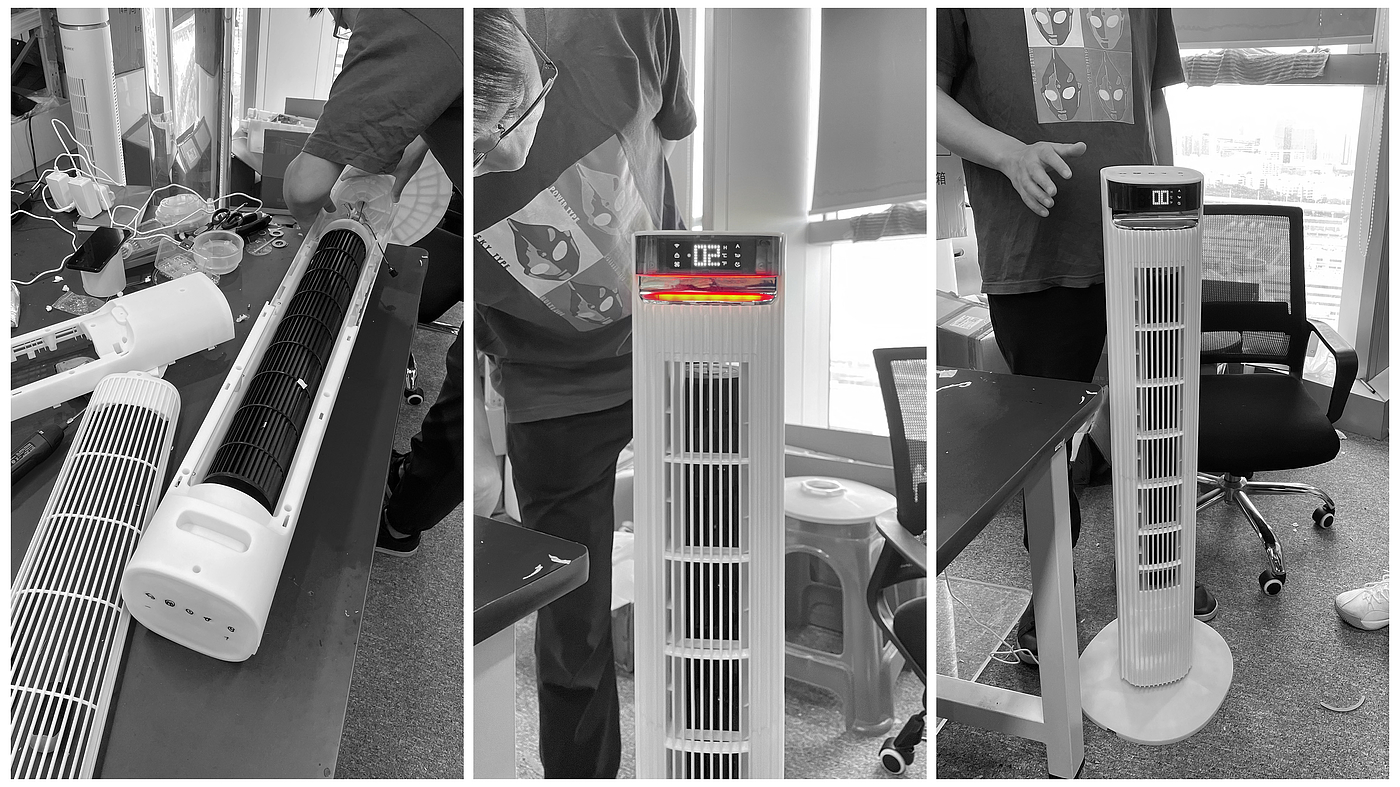 Tower fan，household electrical appliances，product design，industrial design，Fan，
