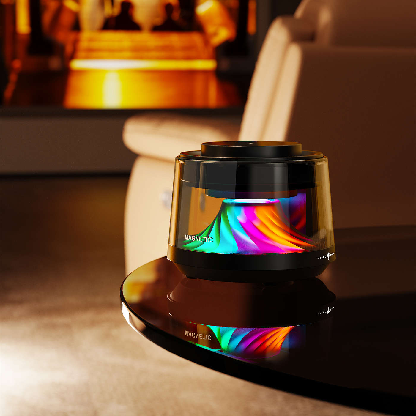 Wireless charging，sound，multi-function，Magnetic suction wireless charging，