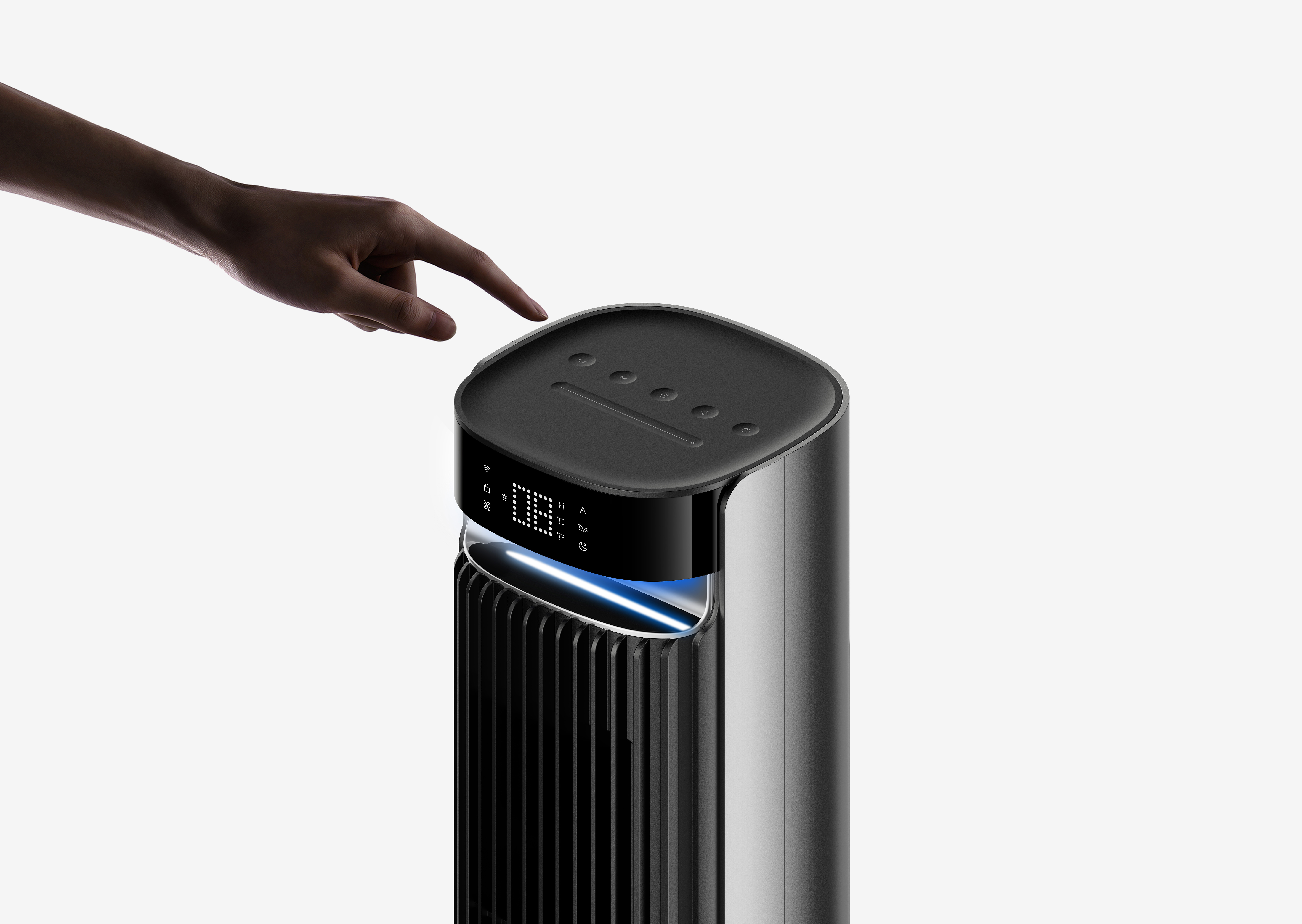 Tower fan，household electrical appliances，product design，industrial design，Fan，