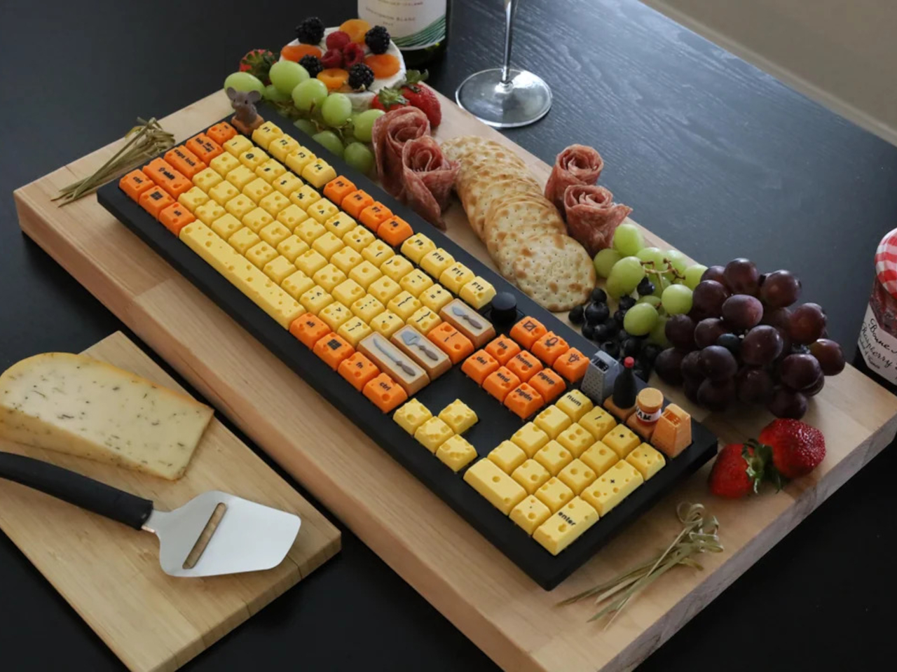 Cheese Keyboard，Mechanical keyboard，Creative Office，3D printing，