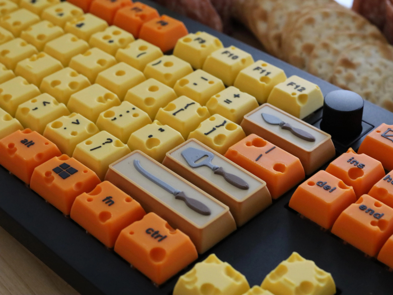 Cheese Keyboard，Mechanical keyboard，Creative Office，3D printing，