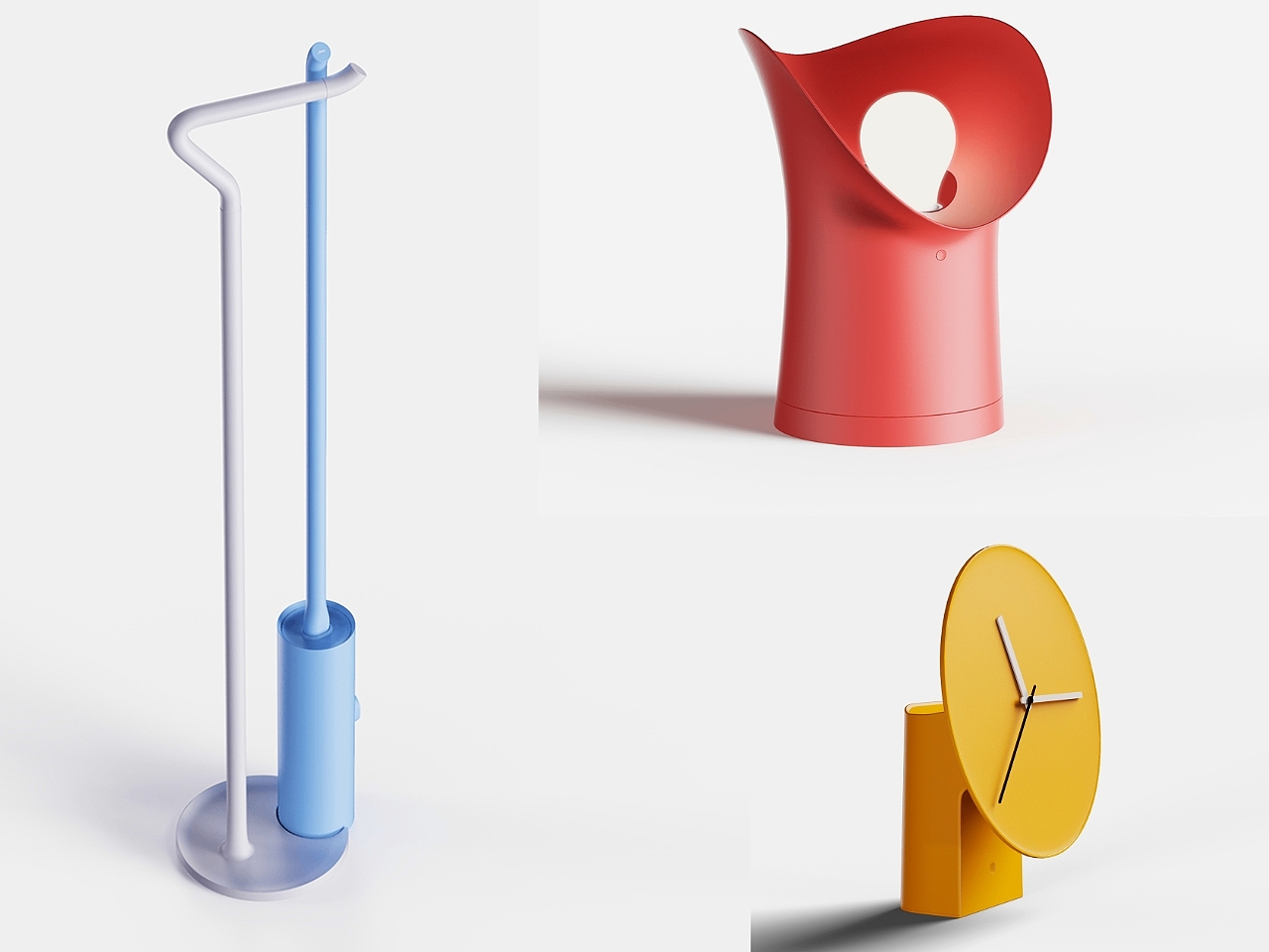 SOOM，coat hanger，Clock，Sculpture lamp，