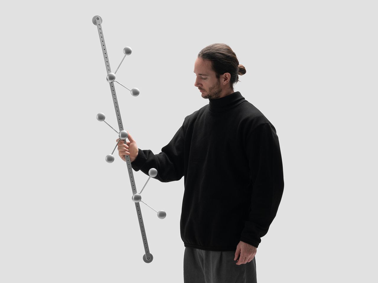 Dot Hanger，staff，stainless steel，modularization，