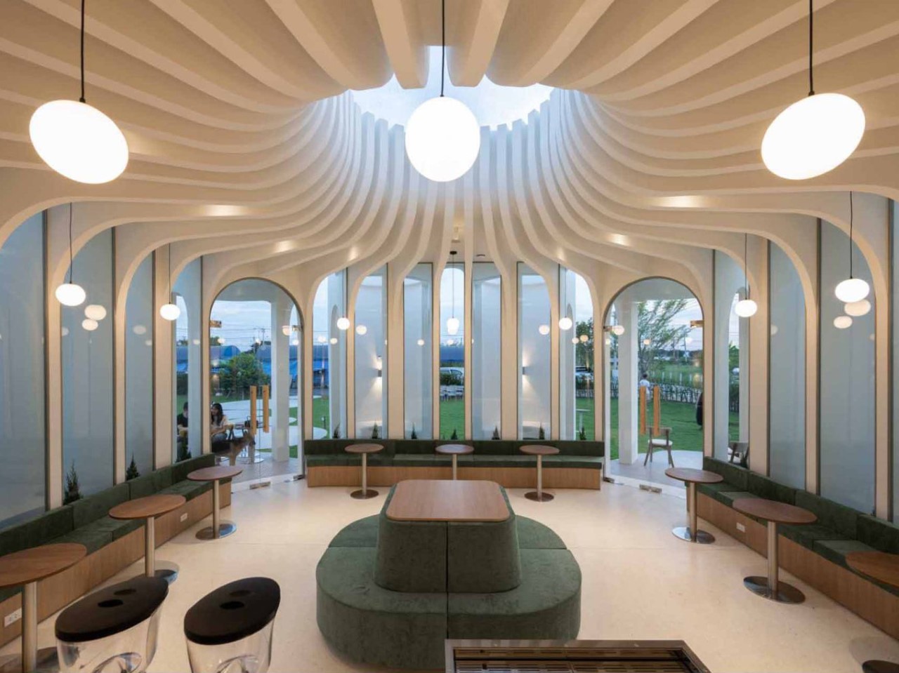 The Sculpture Cafe，Architecture，environmental design，Sculptural Café，