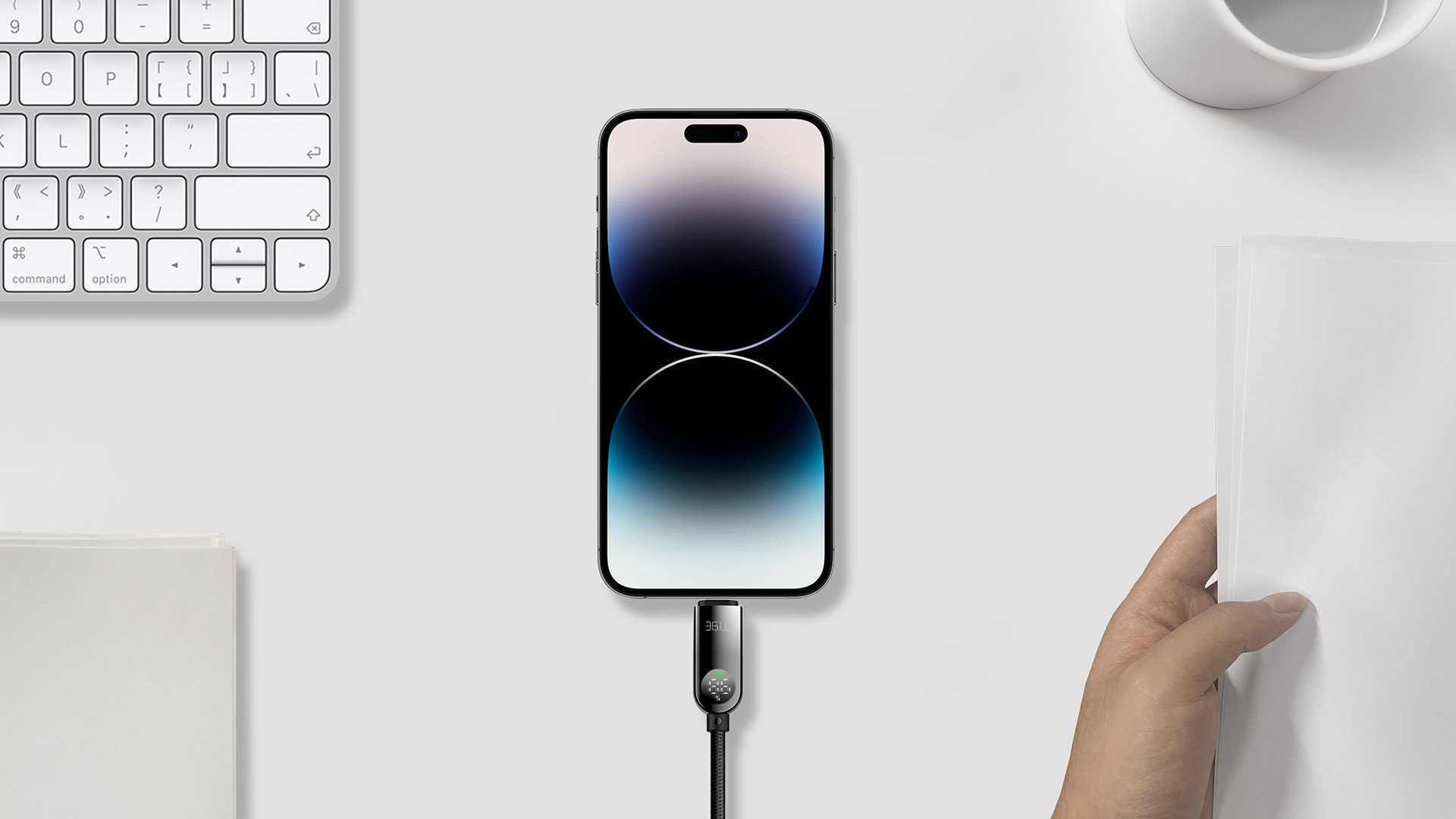 data line，charge，LED display screen，Real-time display of electric quantity，Intelligent and efficient，