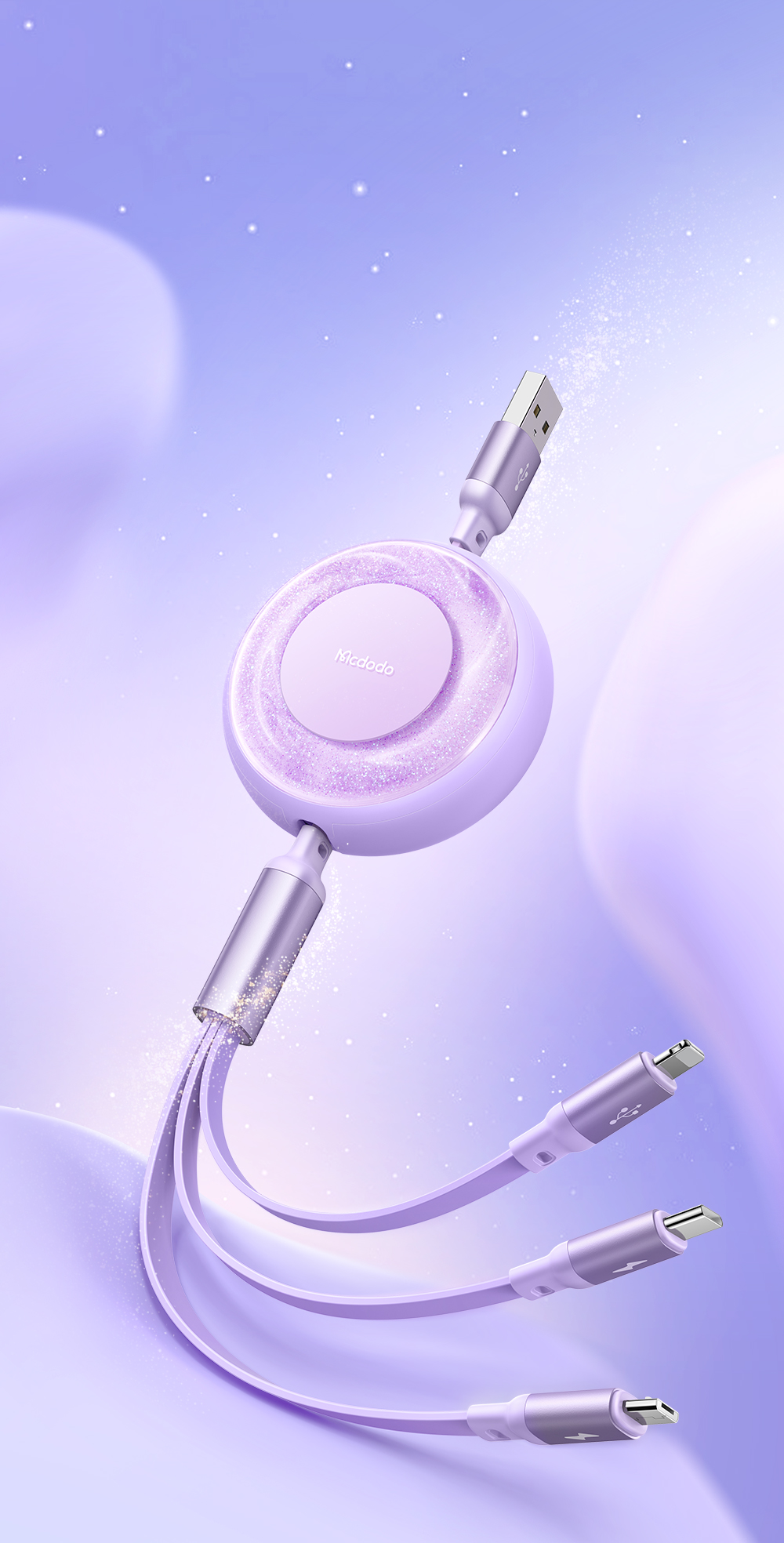 3-in -1 charging，Charging line，Luminous quicksand，Any scaling，Portable storage，product，Design，charge，