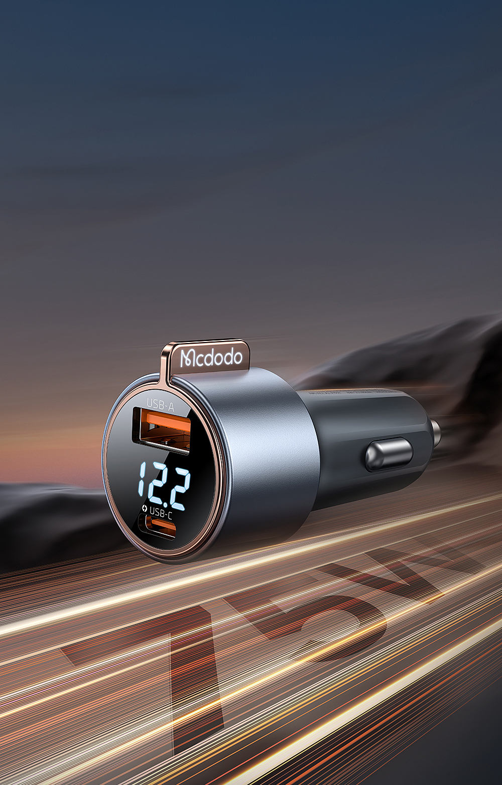 Car charger，Screen display，Digital intelligence，Consumer electronics，charge，product，Design，vehicle，