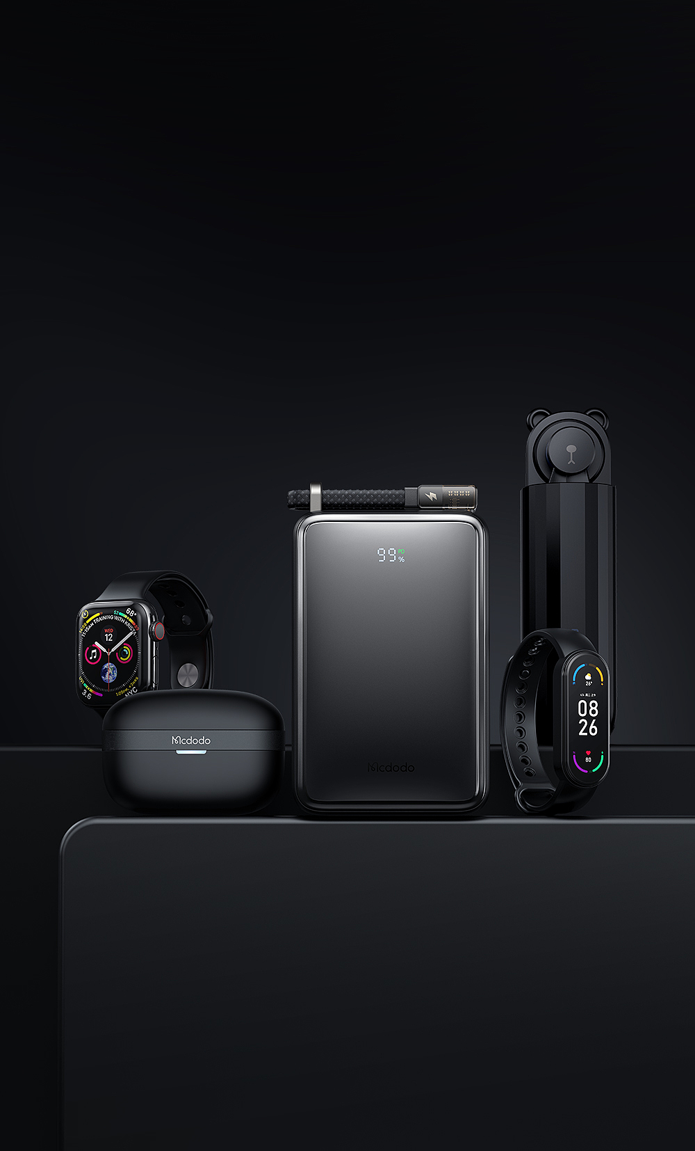 portable source，portable battery，Data cable storage，Portable design，Sense of science and technology，Gallium nitride，