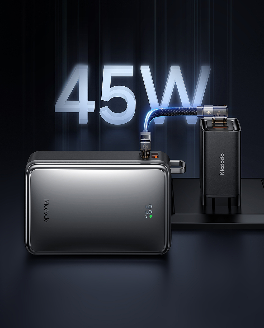 portable source，portable battery，Data cable storage，Portable design，Sense of science and technology，Gallium nitride，