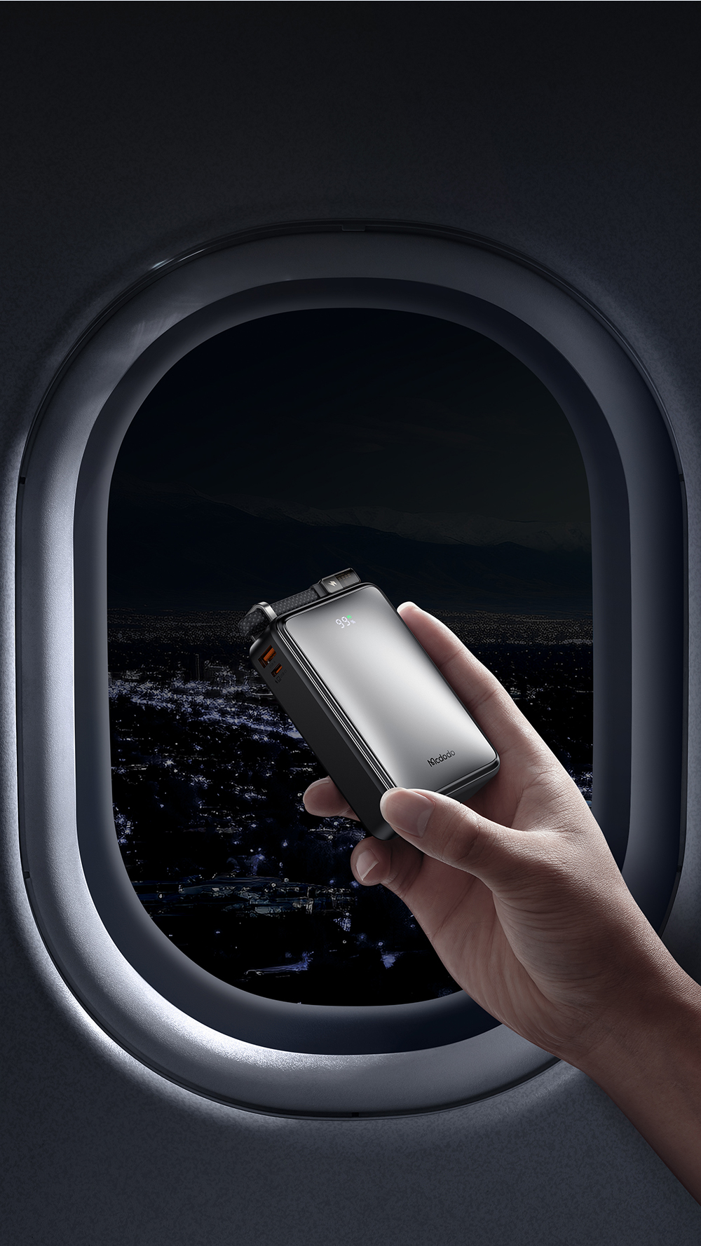 portable source，portable battery，Data cable storage，Portable design，Sense of science and technology，Gallium nitride，