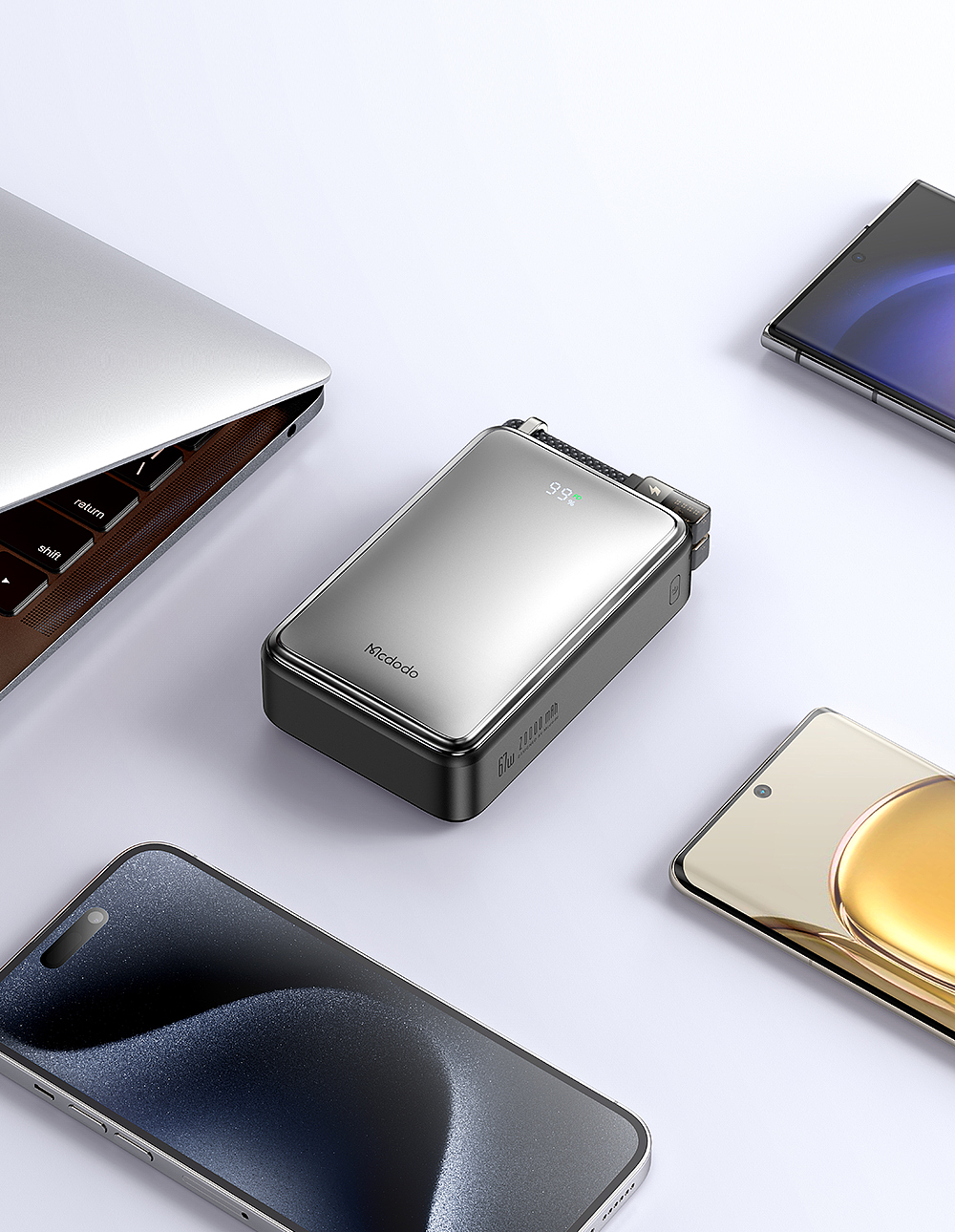 portable source，portable battery，Data cable storage，Portable design，Sense of science and technology，Gallium nitride，
