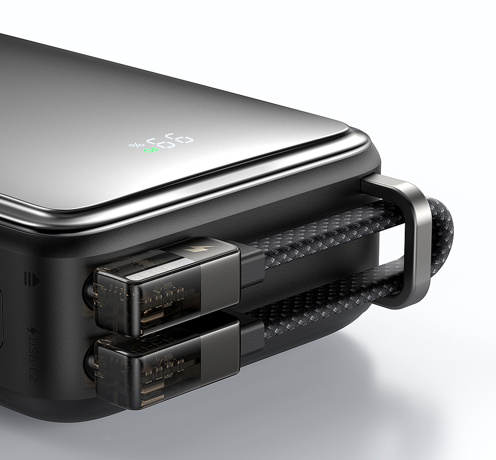 portable source，portable battery，Data cable storage，Portable design，Sense of science and technology，Gallium nitride，