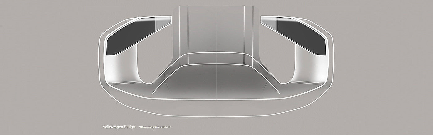 Volkswagen，car，interior，design，