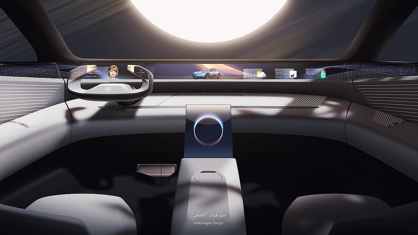 Volkswagen，car，interior，design，
