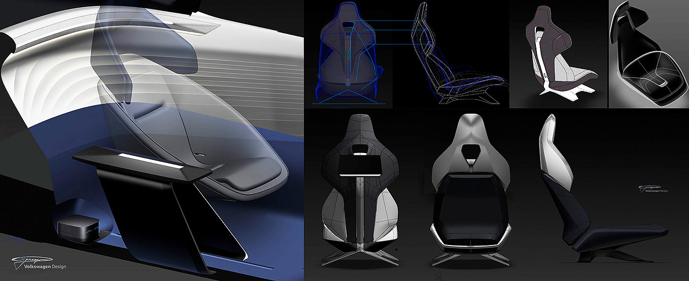 Volkswagen，car，interior，design，