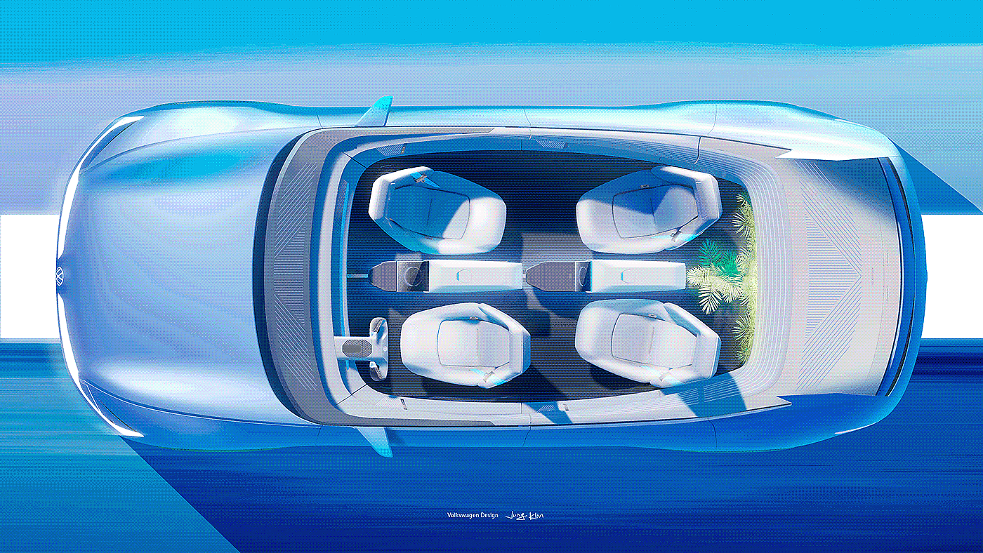 Volkswagen，car，interior，design，