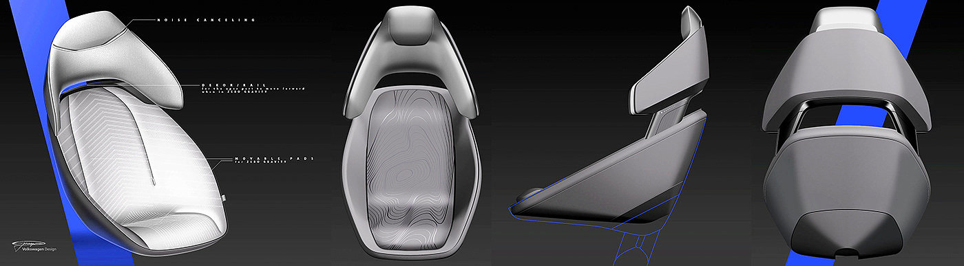 Volkswagen，car，interior，design，