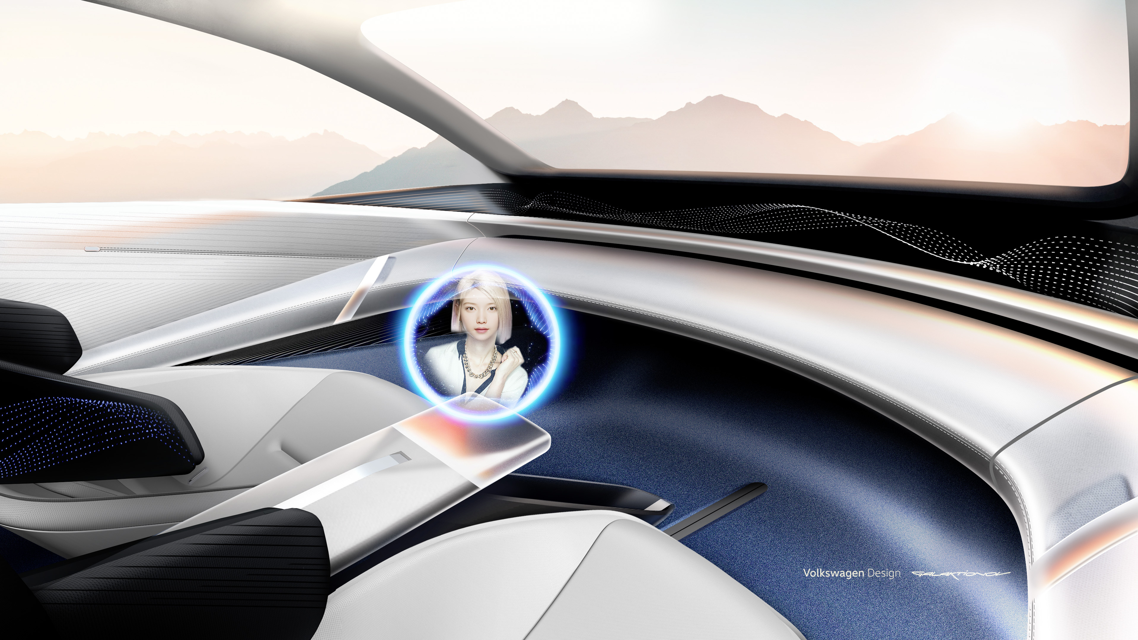 Volkswagen，car，interior，design，