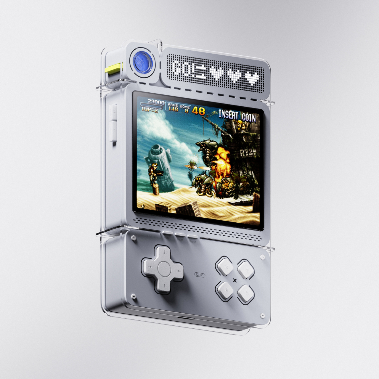 plastic disc，Handheld game console，CoinPlay，Retro game，Creative design，