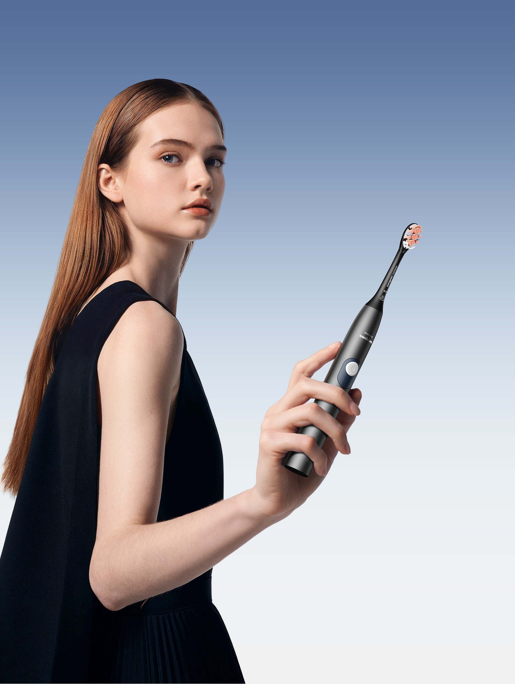 Electric toothbrush，E-commerce diagram，The AI Model，ai，xyz laboratory，Philips，ai commercial photography，Electric toothbrush photography，