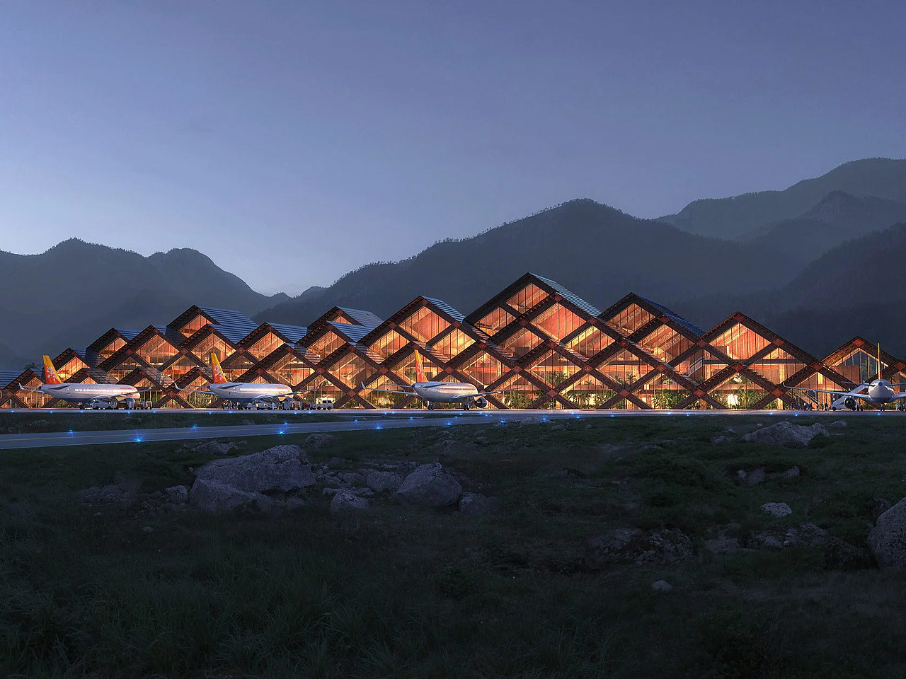 international airport，GELEPHU，Bhutan，sustainable development，Natural landscape，