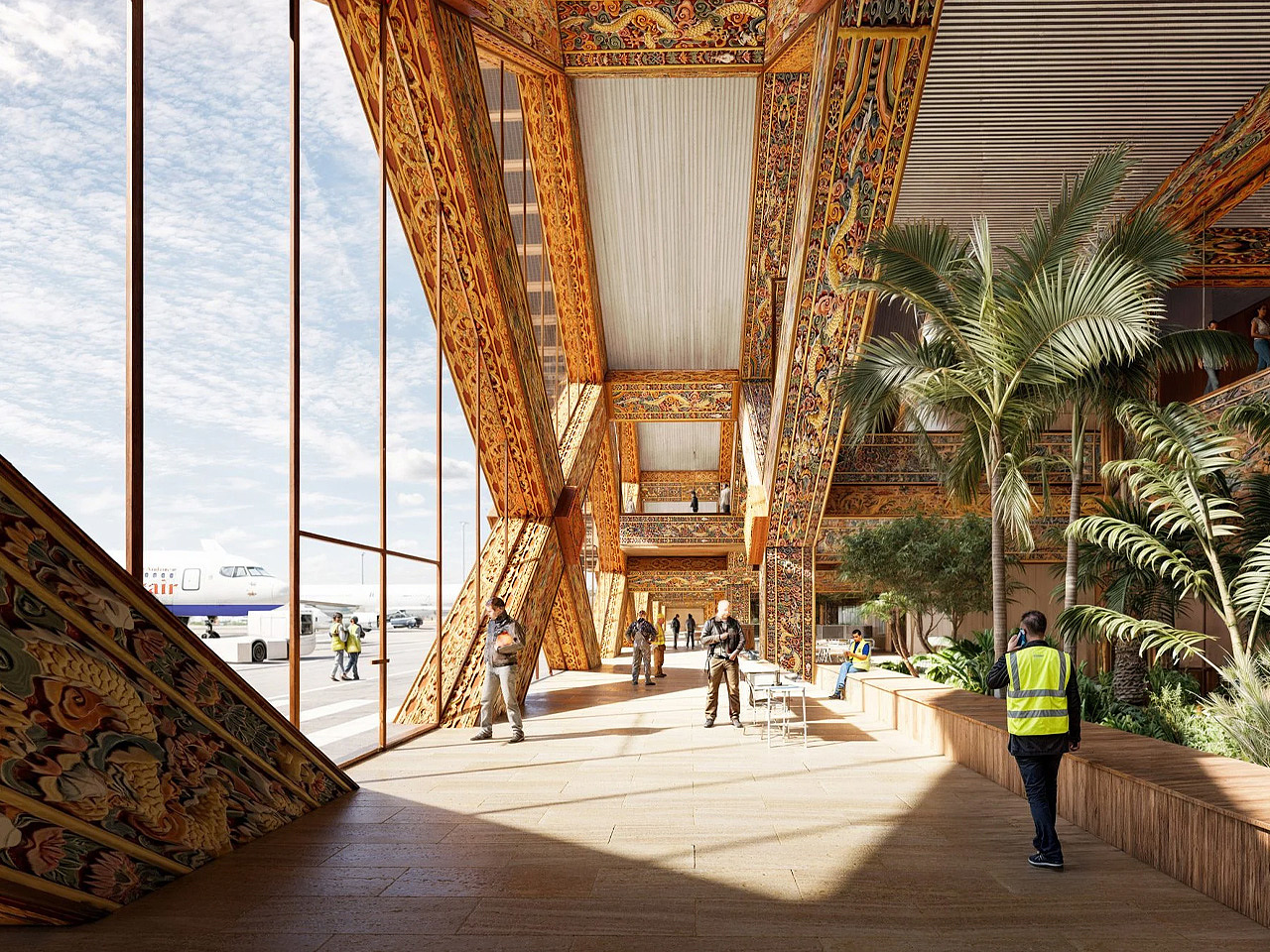 international airport，GELEPHU，Bhutan，sustainable development，Natural landscape，