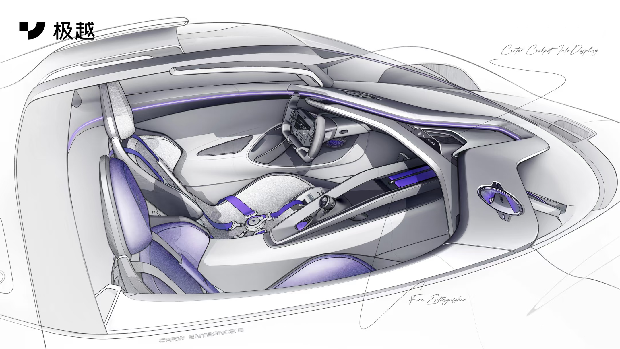 JIDU，JIYUE，design，interior，car，