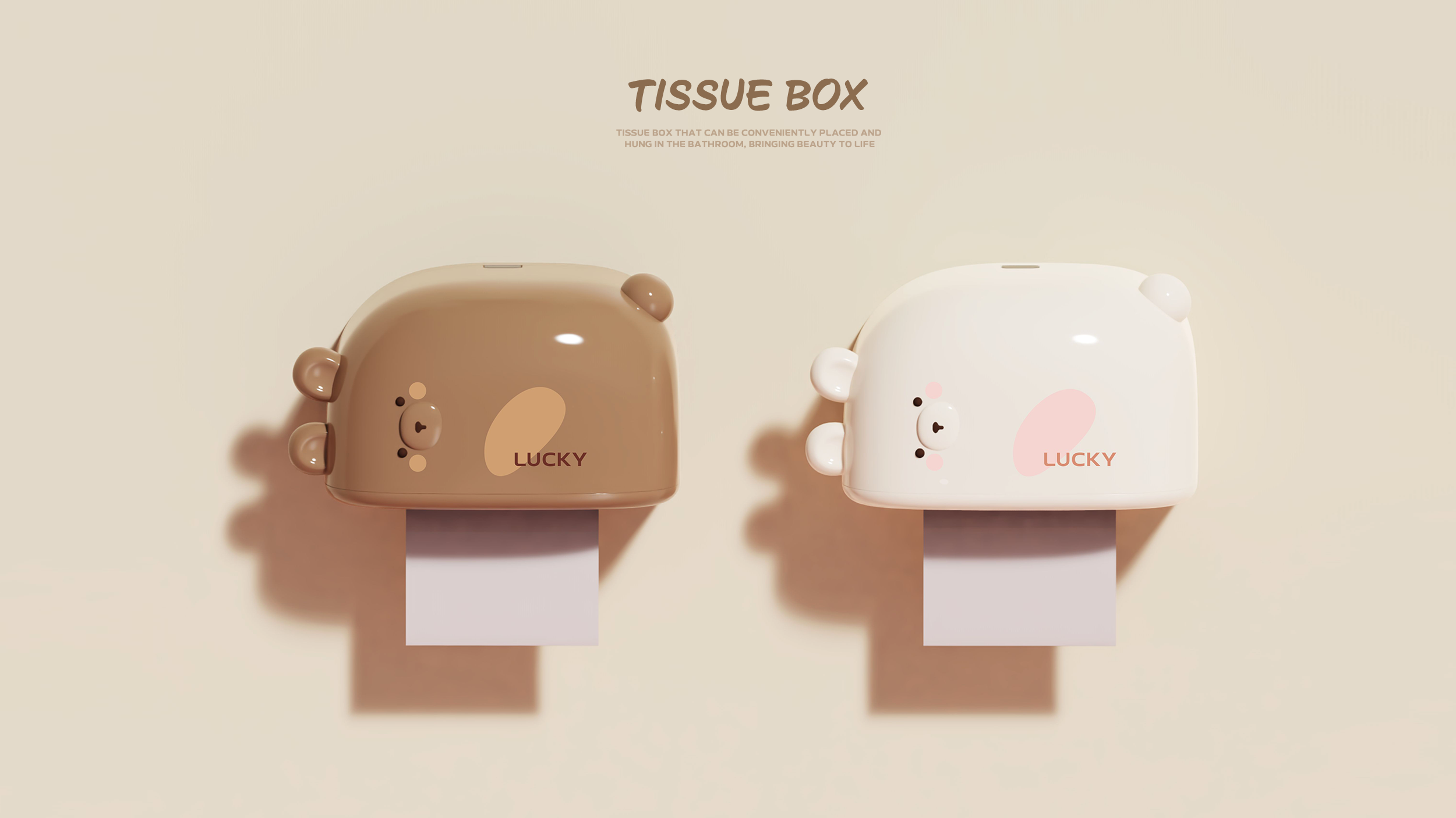 Tissue box，lovely，mailbox，bear，rabbit，