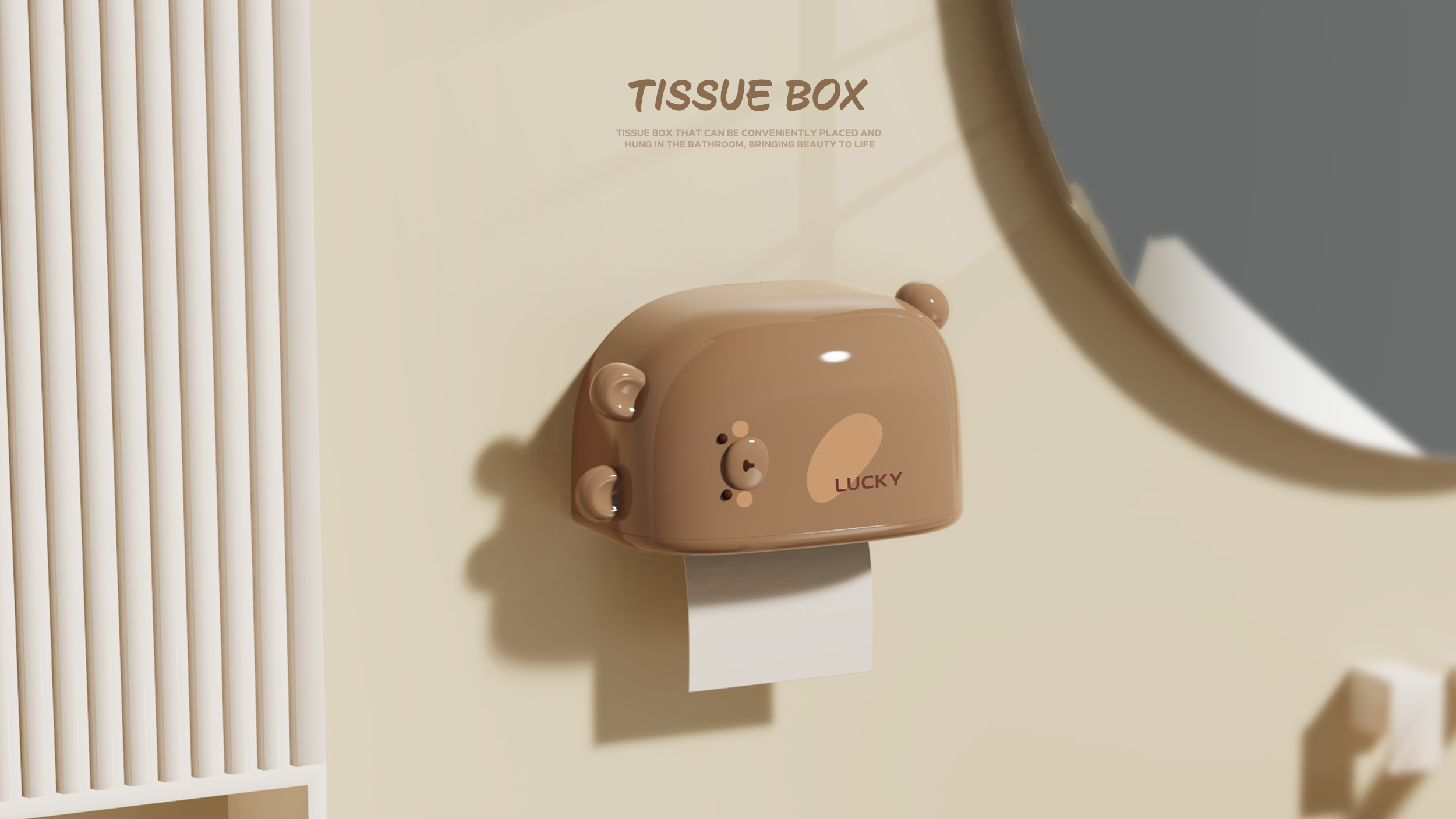 Tissue box，lovely，mailbox，bear，rabbit，