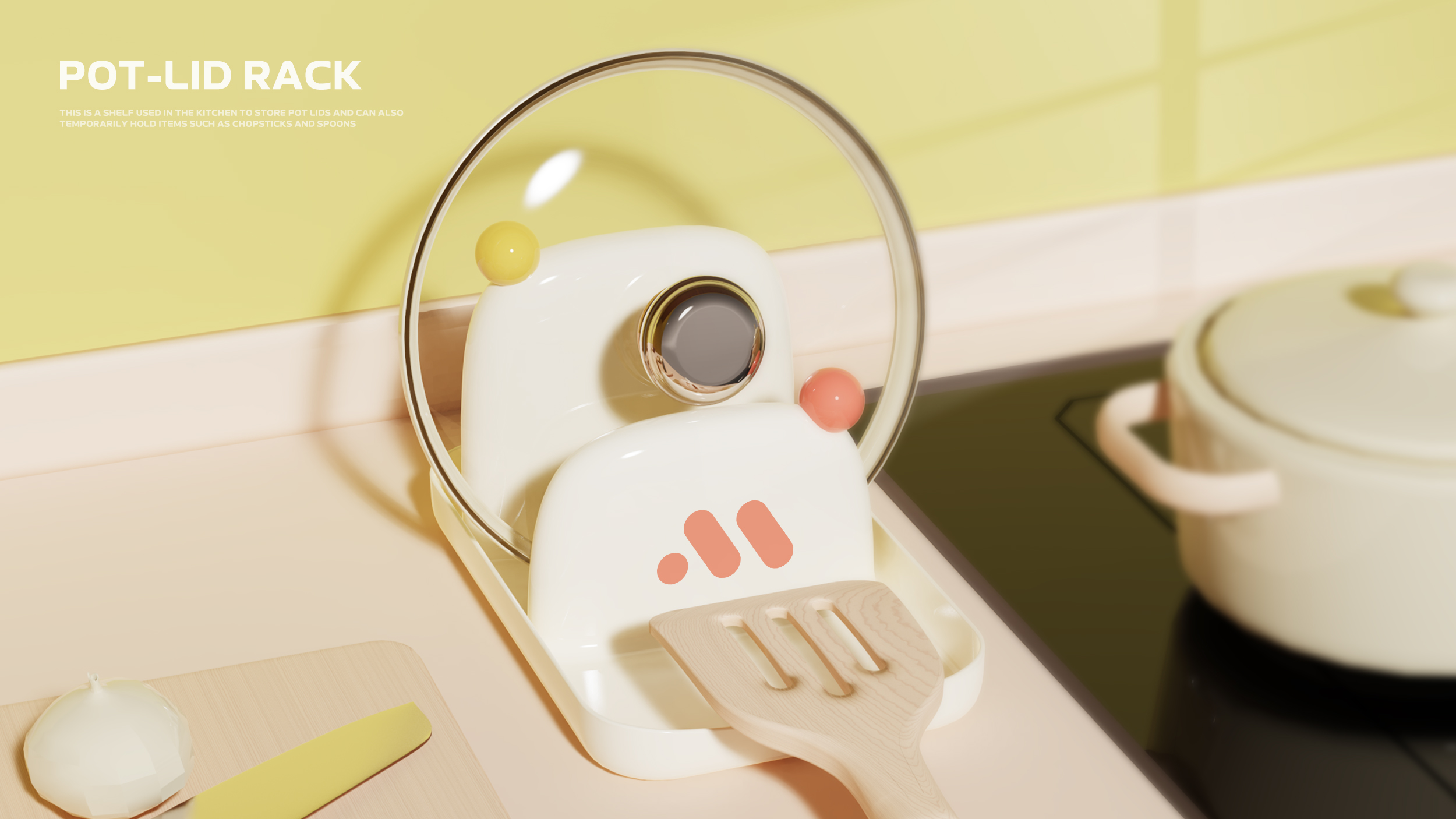 Spatula，Shelf，Storage rack，bear，dopamine，lid，Cover storage，