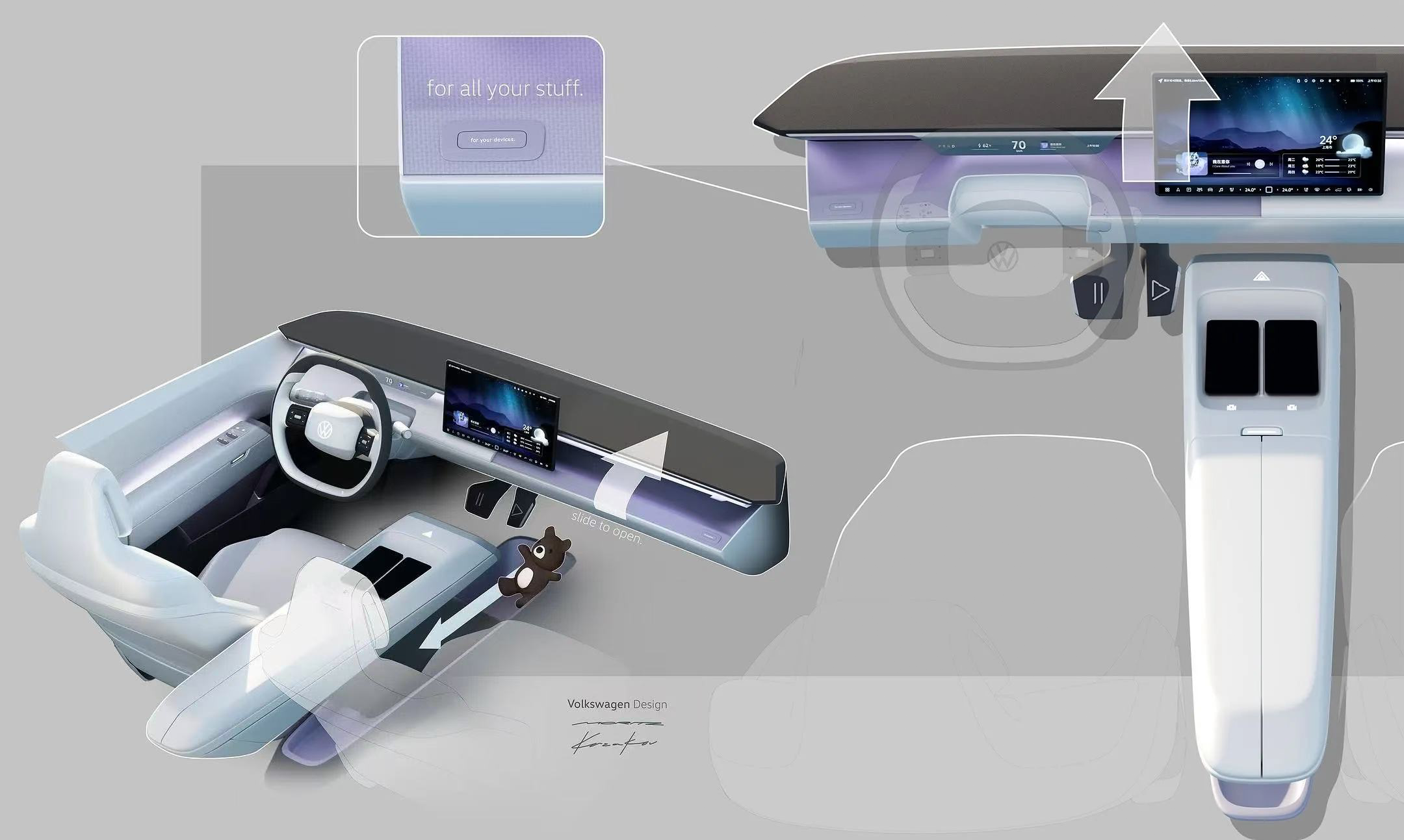 Volkswagen，interior，design，car，