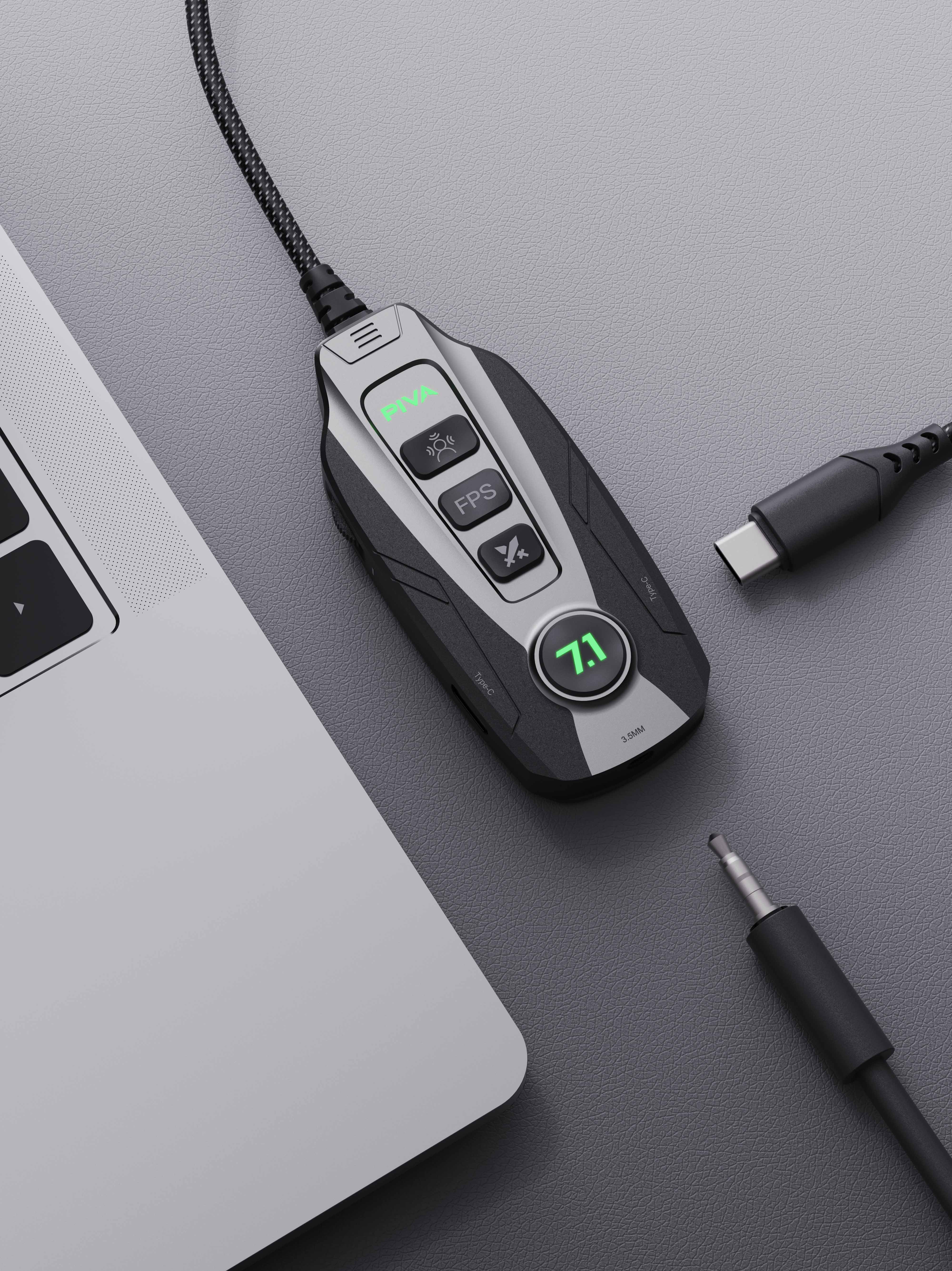 E-sports game sound card，External Game Sound Card，GS20，Multi-function sound card，PIVA，Paiwei，