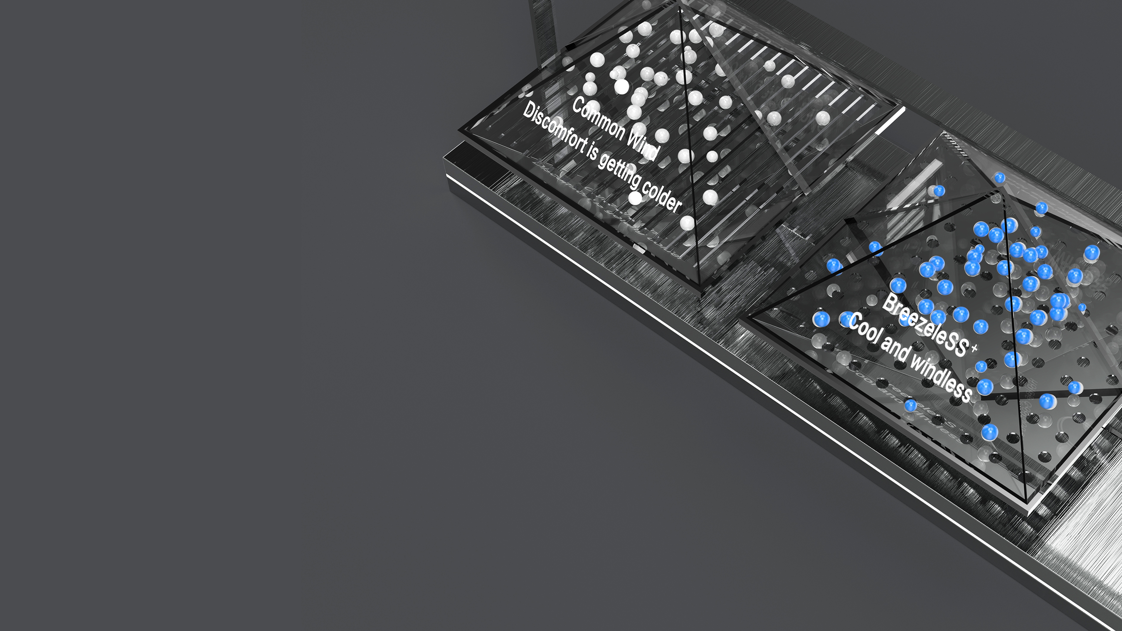 air conditioner，No cold feeling，Demonstration Props，Display props，Auxiliary Sales，