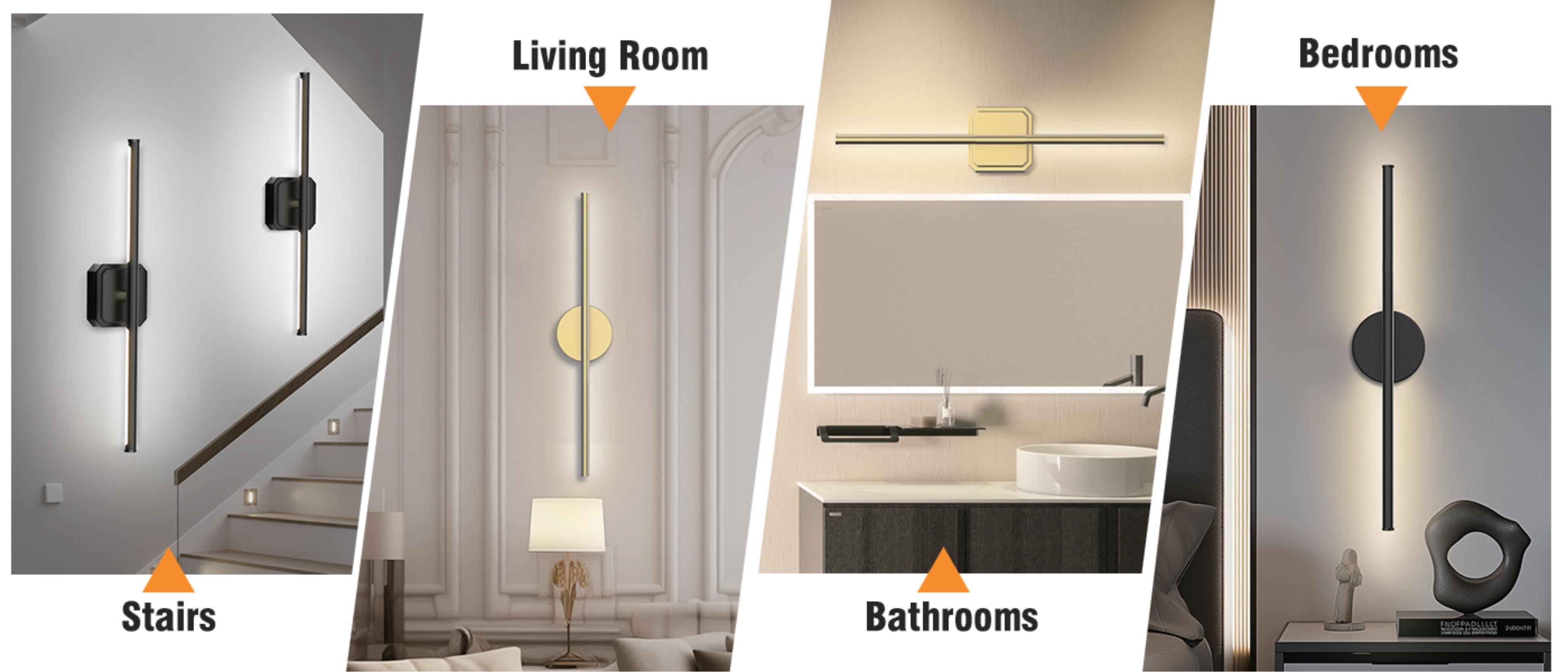 Wall lamp，Metal wall lamp，Integrated wall lamp，Bathroom wall lamp，Rechargeable wall lamp，wireless wall lamp，