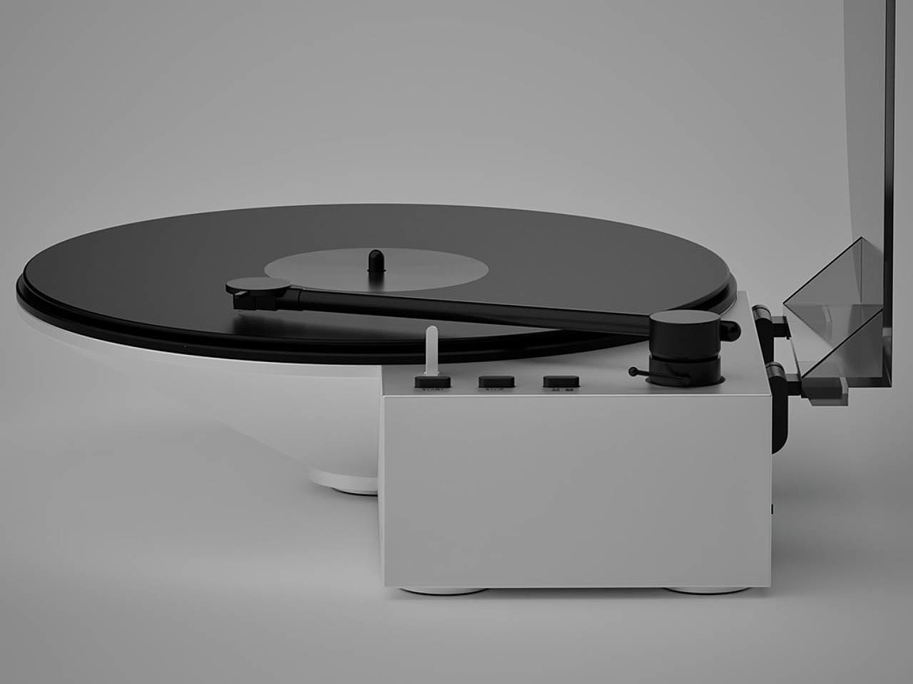 brick，Black rubber turntable，music player ，electronic product，