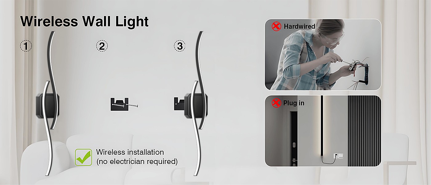Wall lamp，Bathroom wall lamp，Metal wall lamp，decorative wall lamp，Home wall lamp，Rechargeable wall lamp，wireless wall lamp，