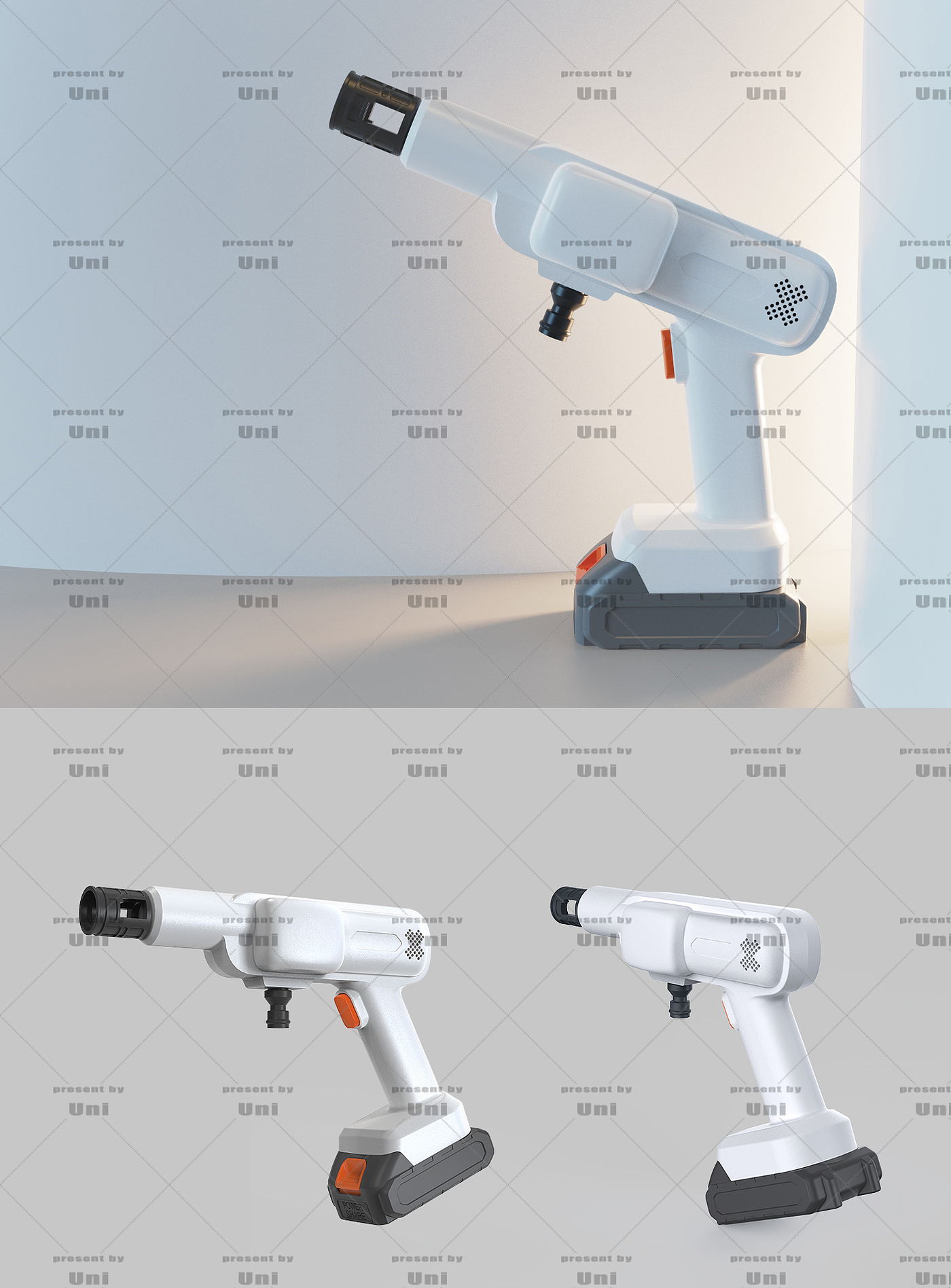 High pressure cleaning gun，