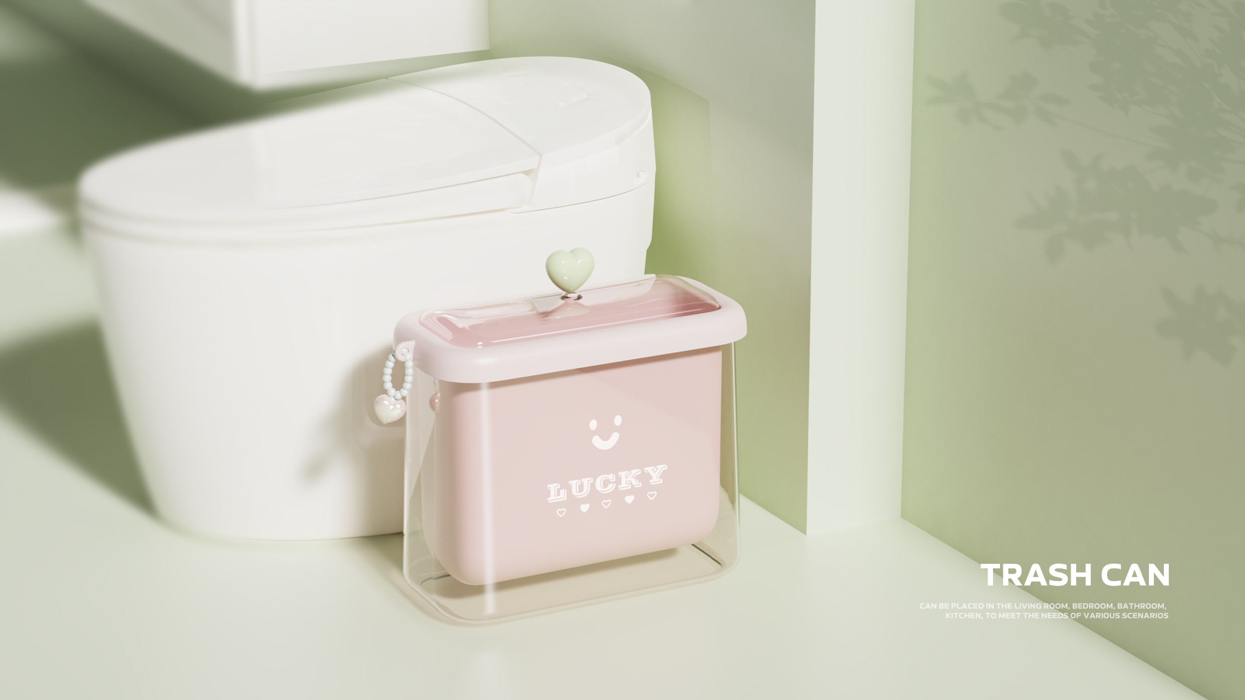trash can，kitchen，a living room，Shower Room，