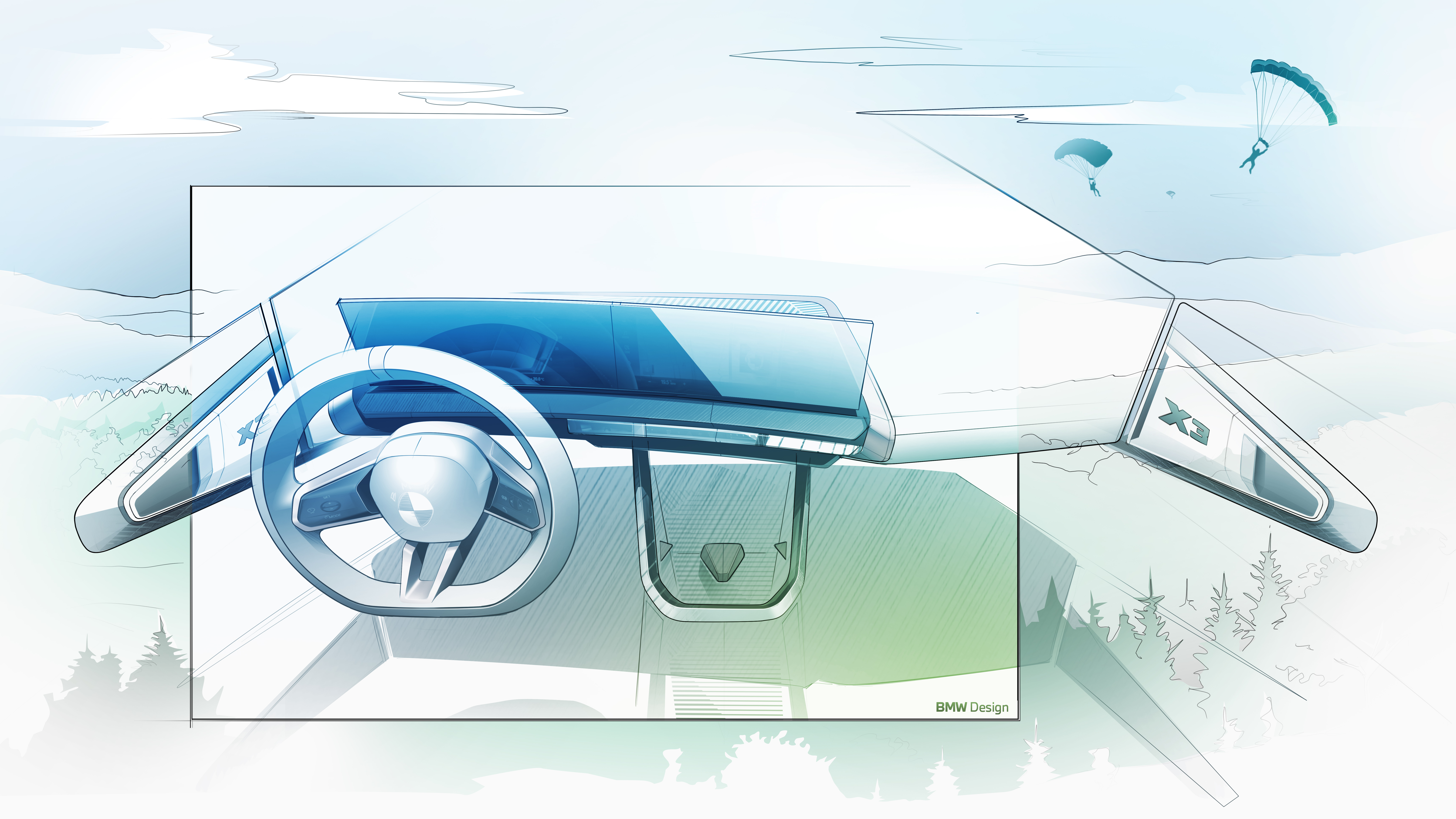 bmw，X3，design，car，interior，