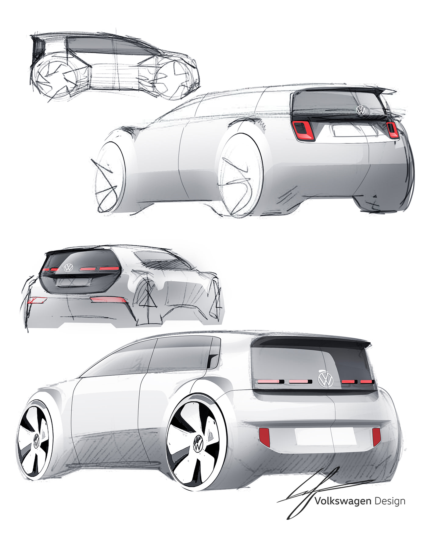 vehicle，automobile，Volkswagen ID. EVERY1，conceptual design，