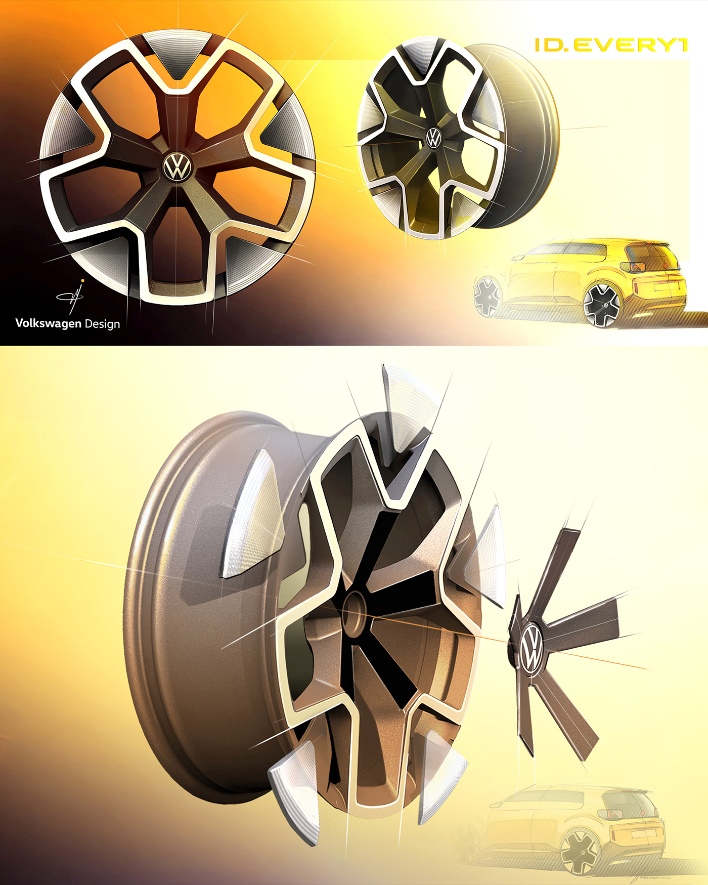 vehicle，automobile，Volkswagen ID. EVERY1，conceptual design，