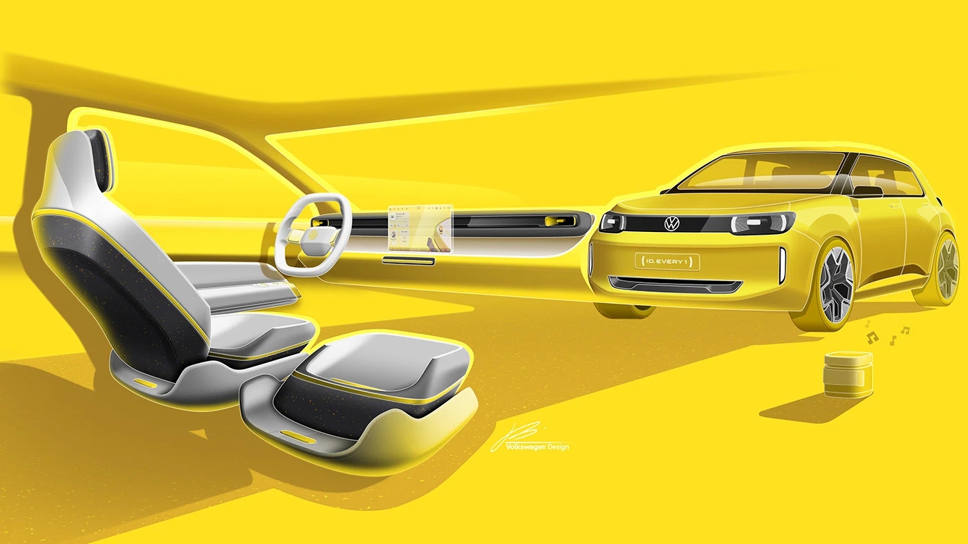 vehicle，automobile，Volkswagen ID. EVERY1，conceptual design，