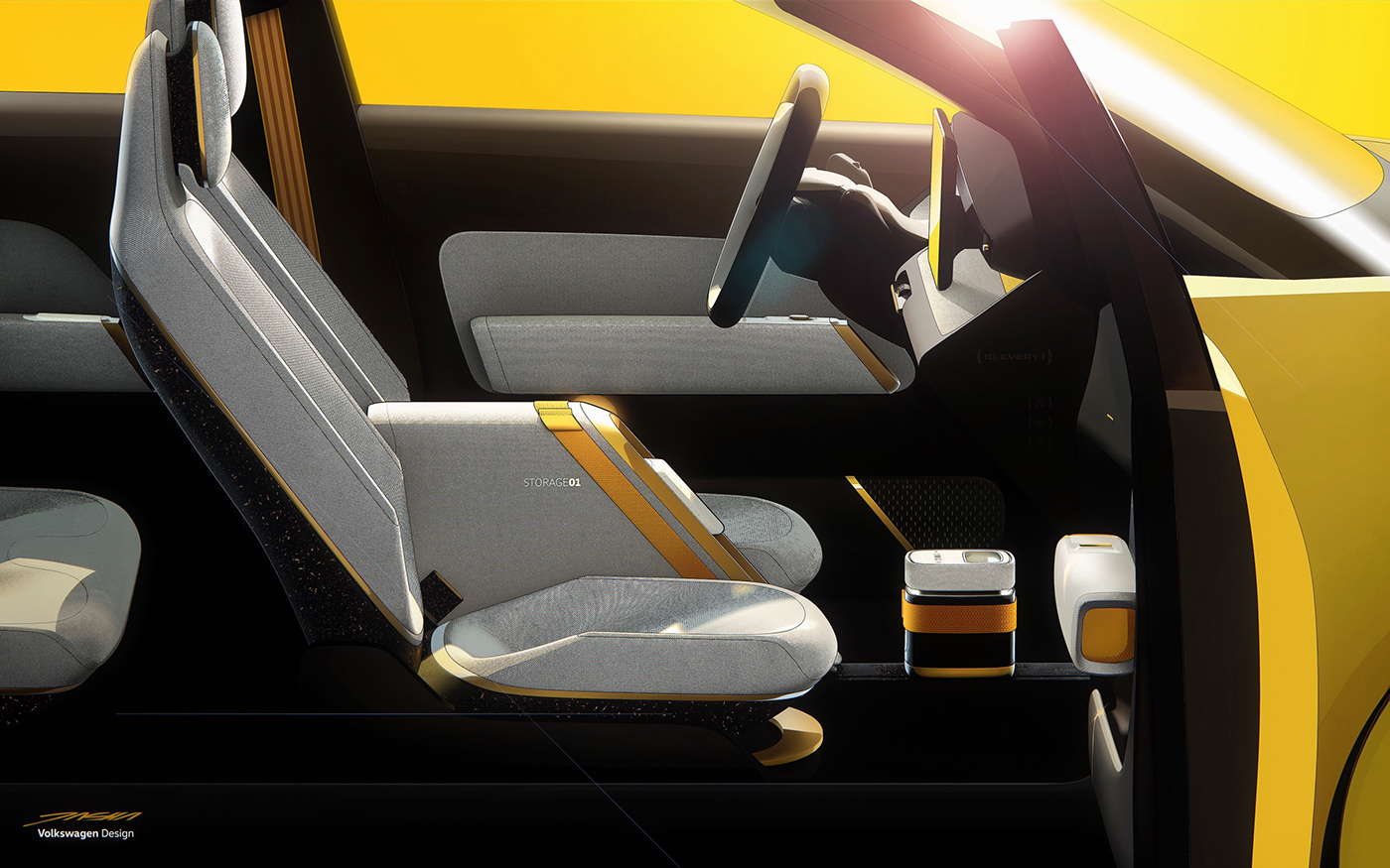 vehicle，automobile，Volkswagen ID. EVERY1，conceptual design，